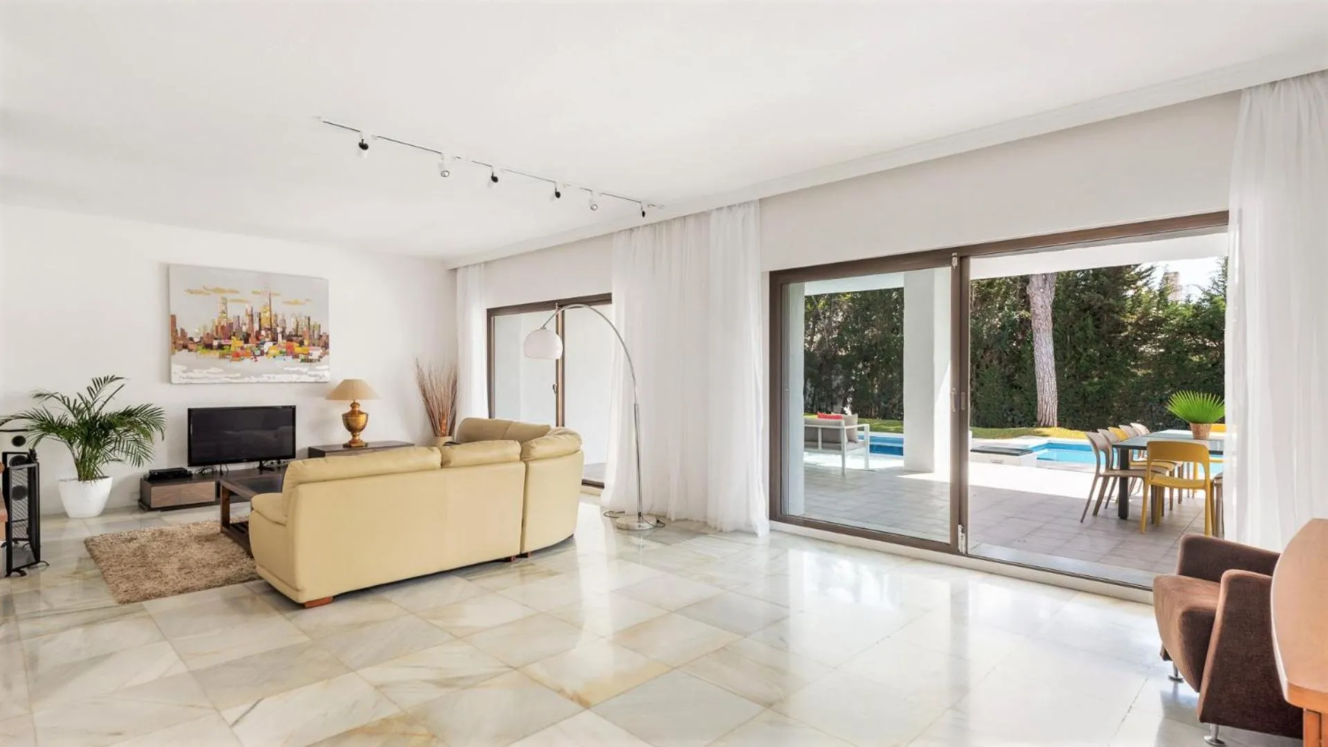 Living room in Villa Marina