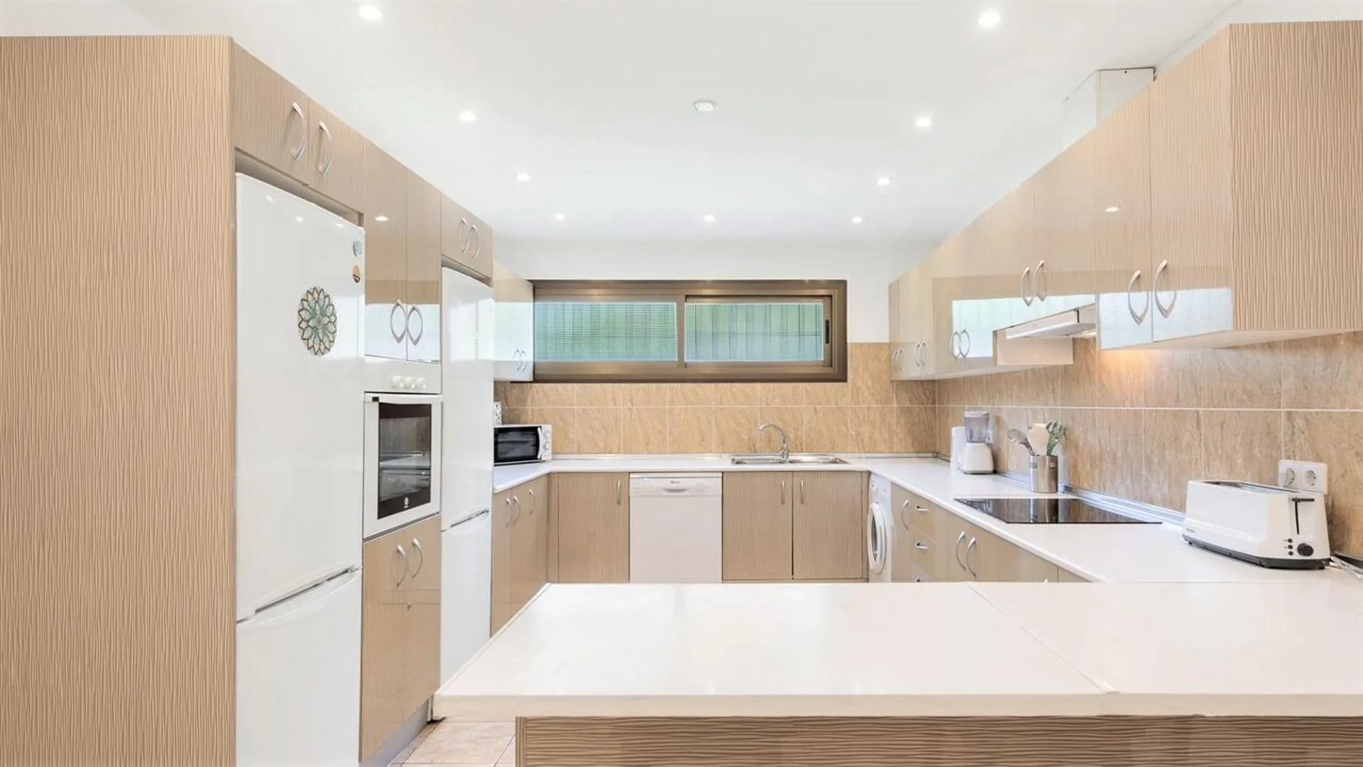 Kitchen or kitchenette in Villa Marina