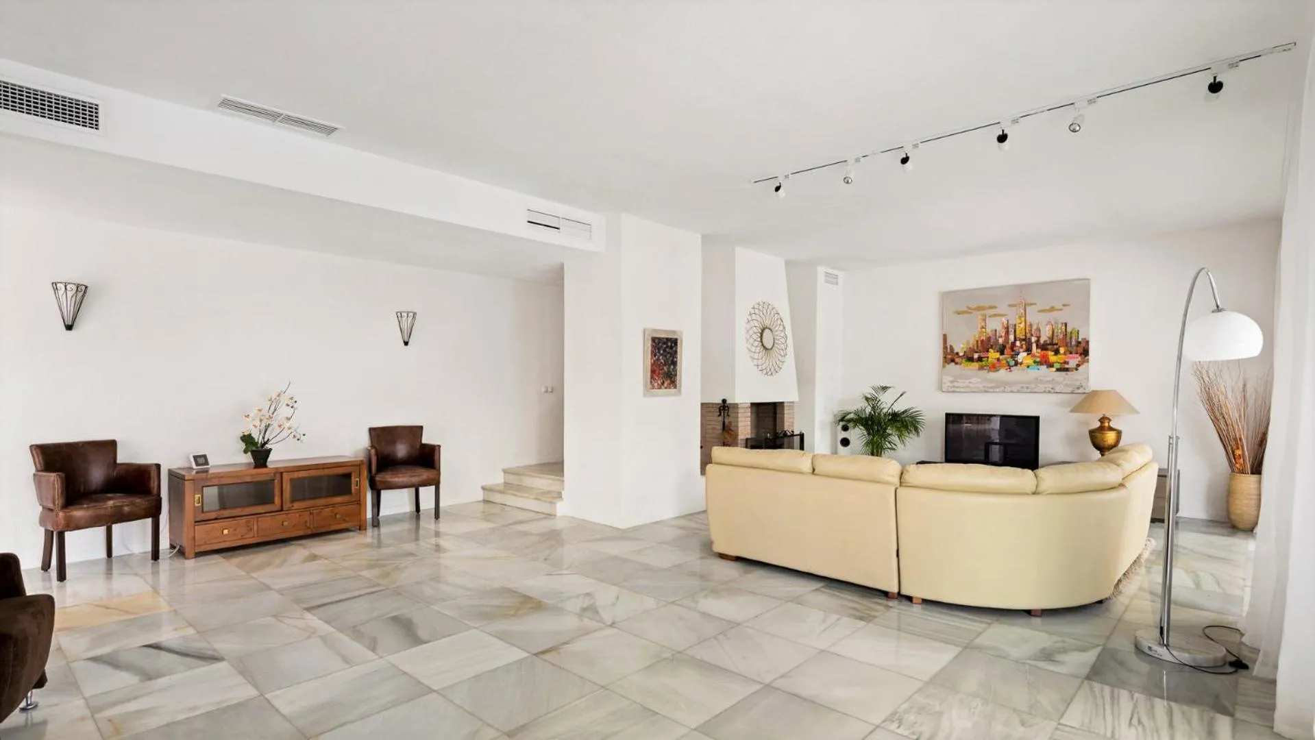 Living room in Villa Marina