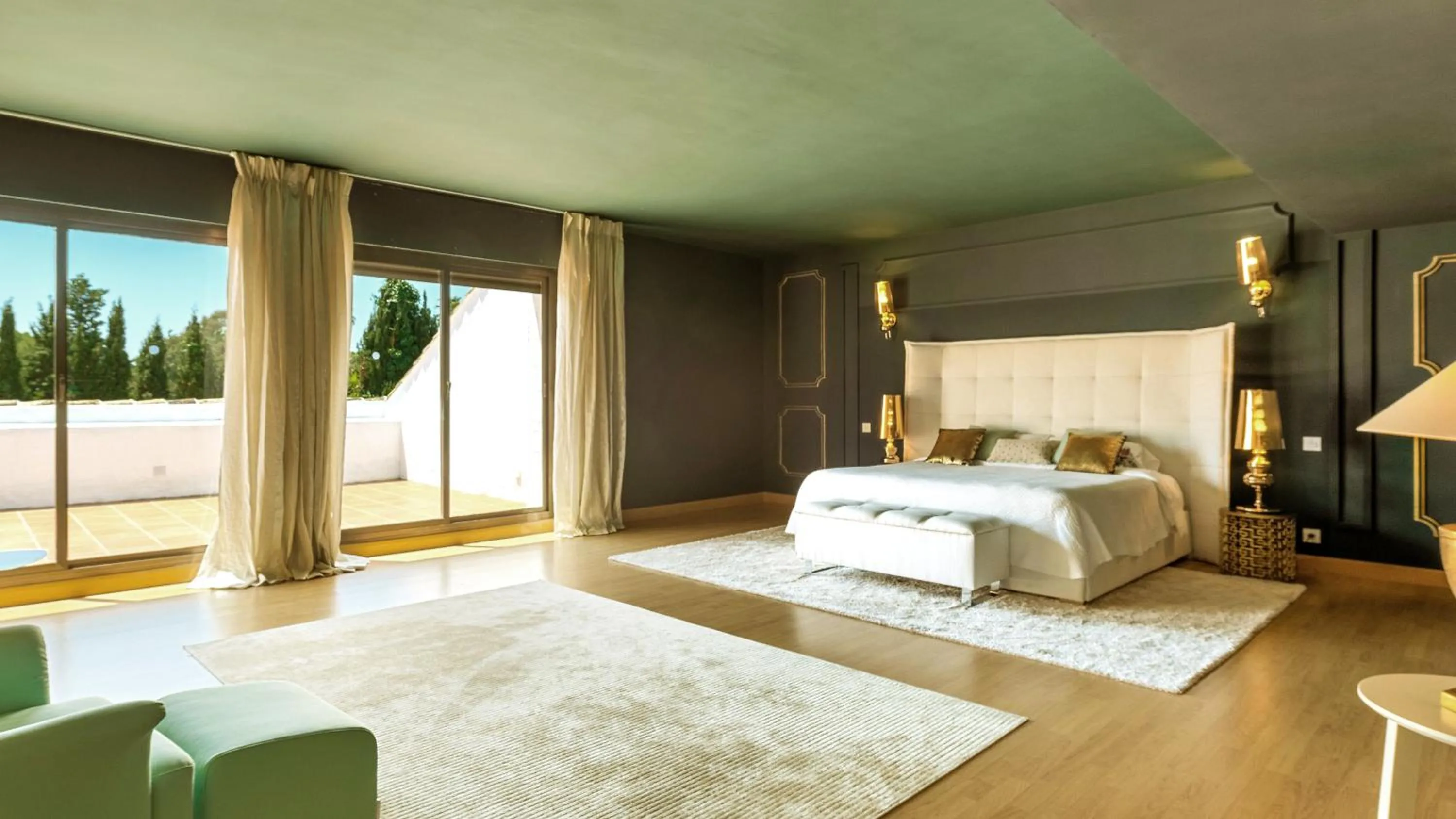 Bedroom, Bed in Villa Marina