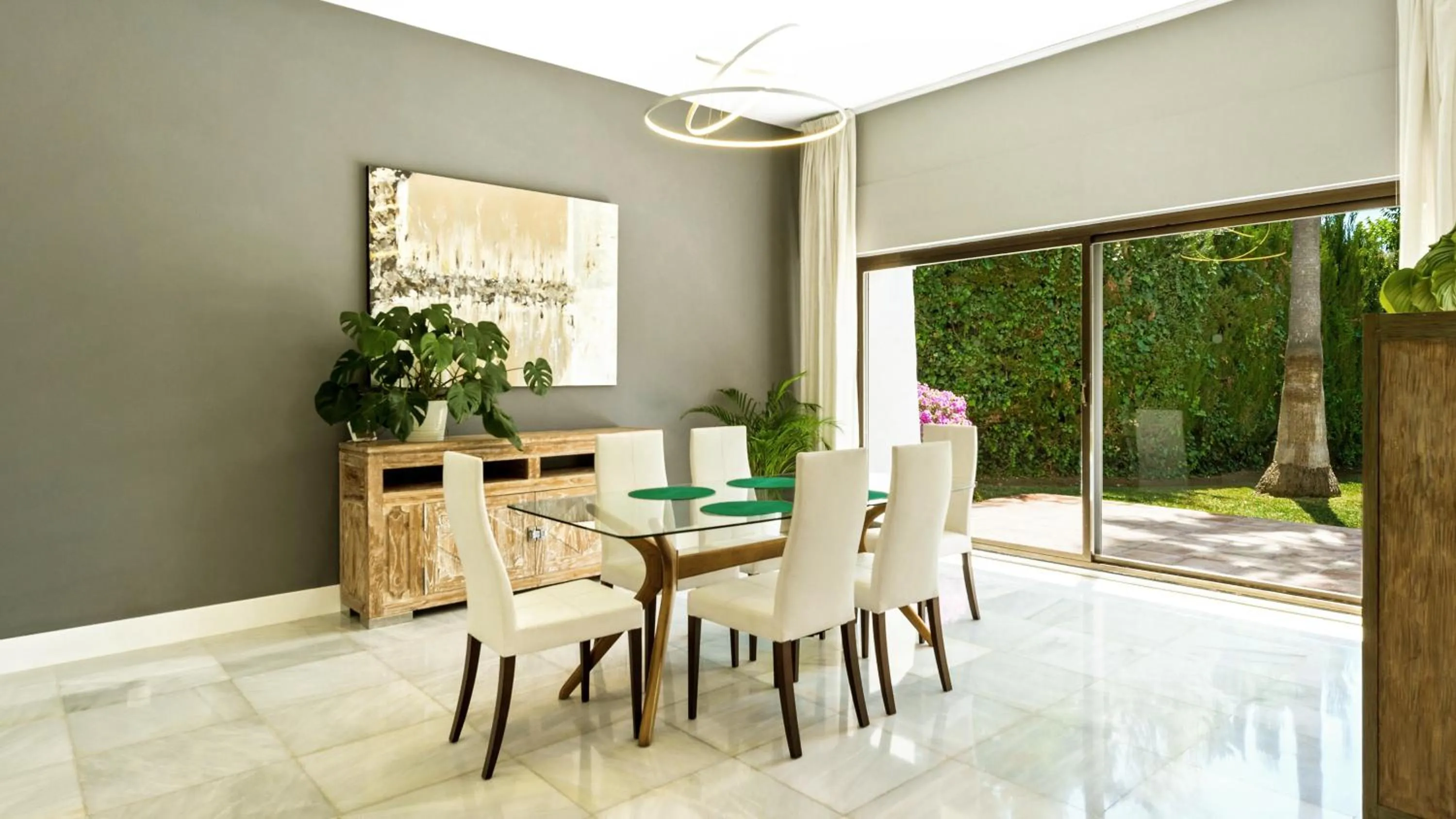 Dining area in Villa Marina