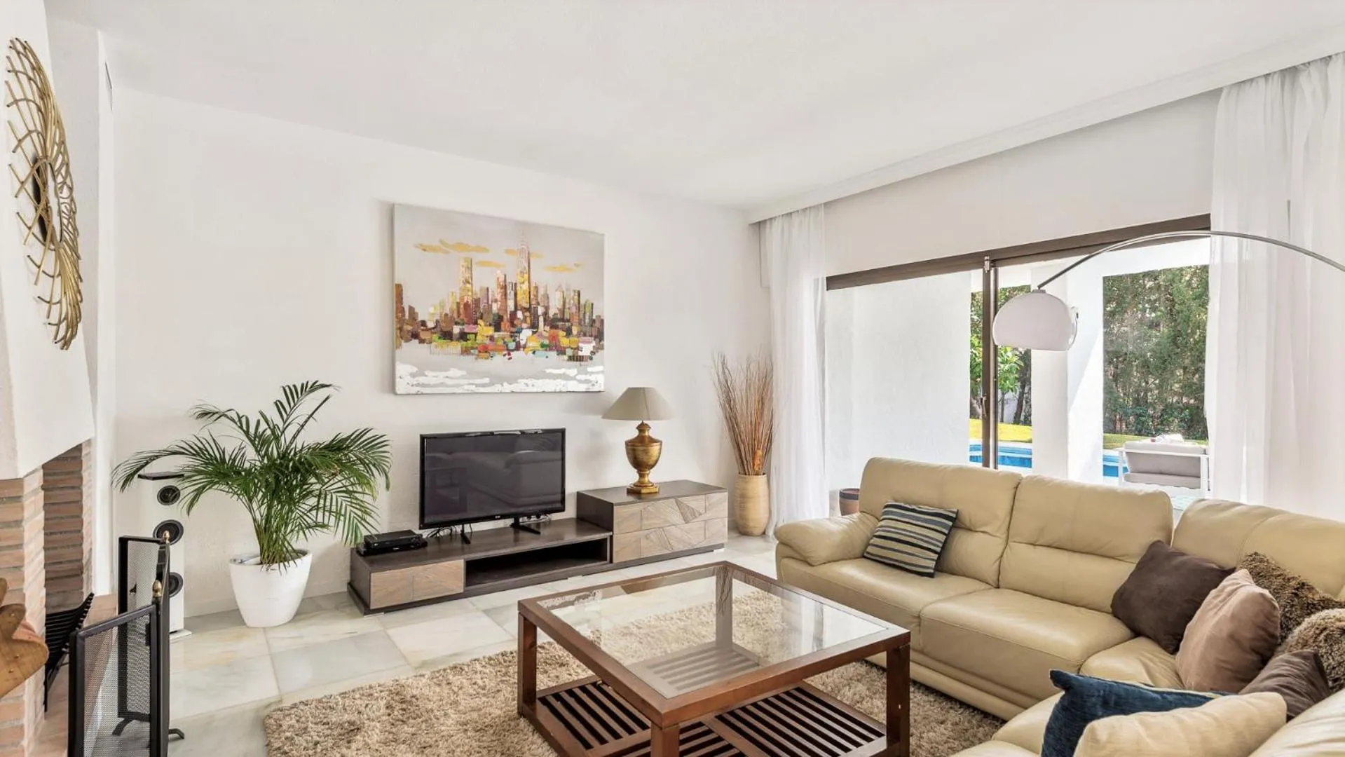 Living room in Villa Marina