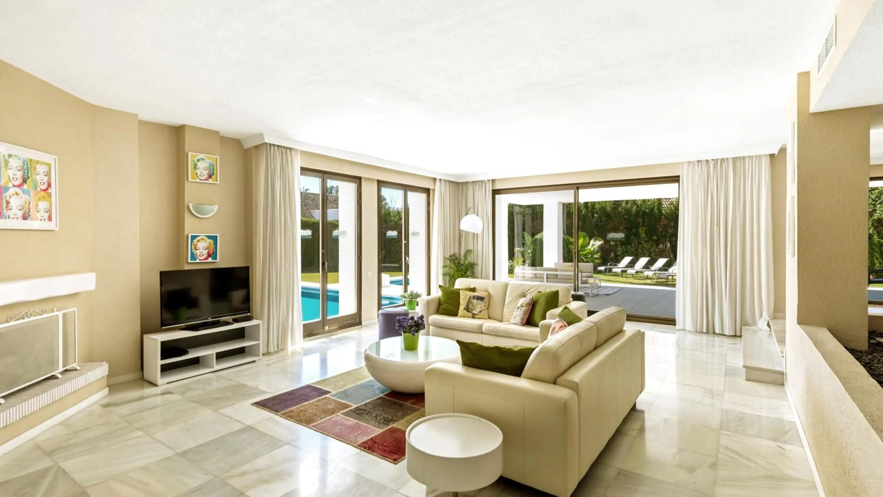 Living room in Villa Marina