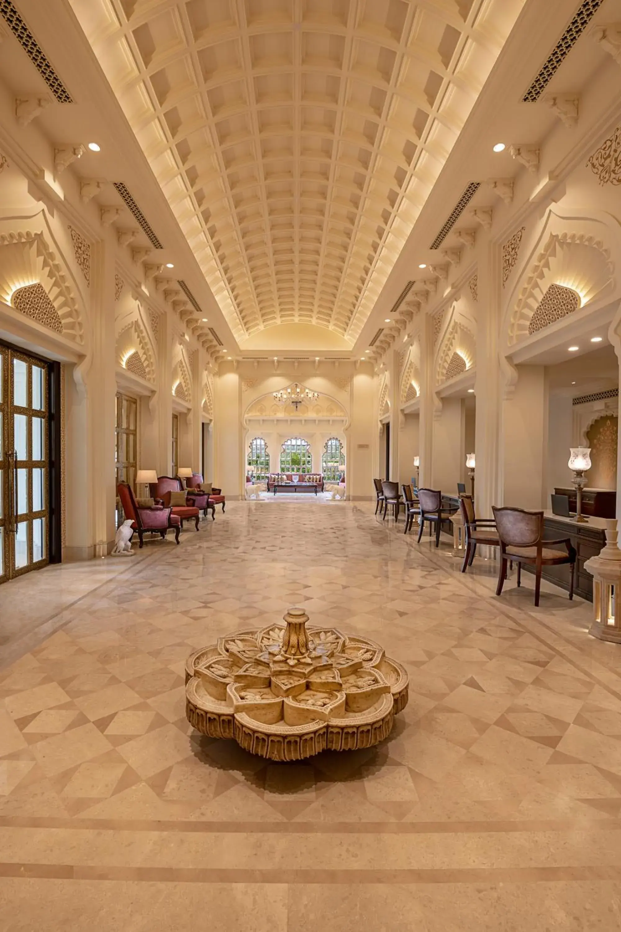 Lobby or reception in Aurika, Udaipur - Luxury by Lemon Tree Hotels Lobby or reception in Aurika, Udaipur - Luxury by Lemon Tree Hotels