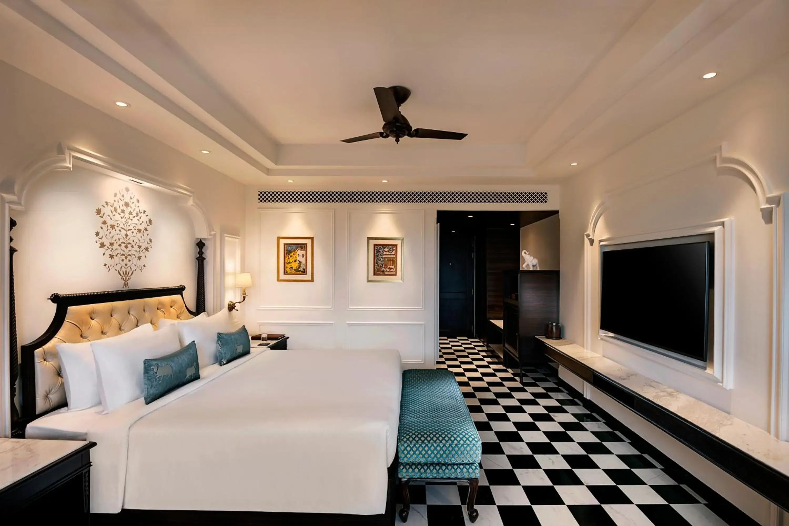 Bed in Aurika, Udaipur - Luxury by Lemon Tree Hotels Bed in Aurika, Udaipur - Luxury by Lemon Tree Hotels