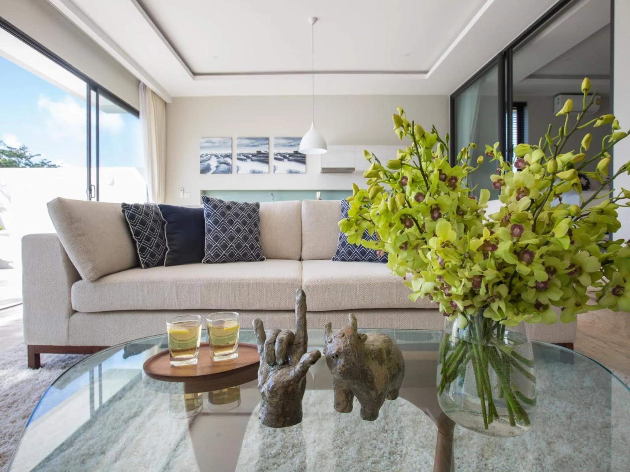 Living room in Skye Beach Koh Samui