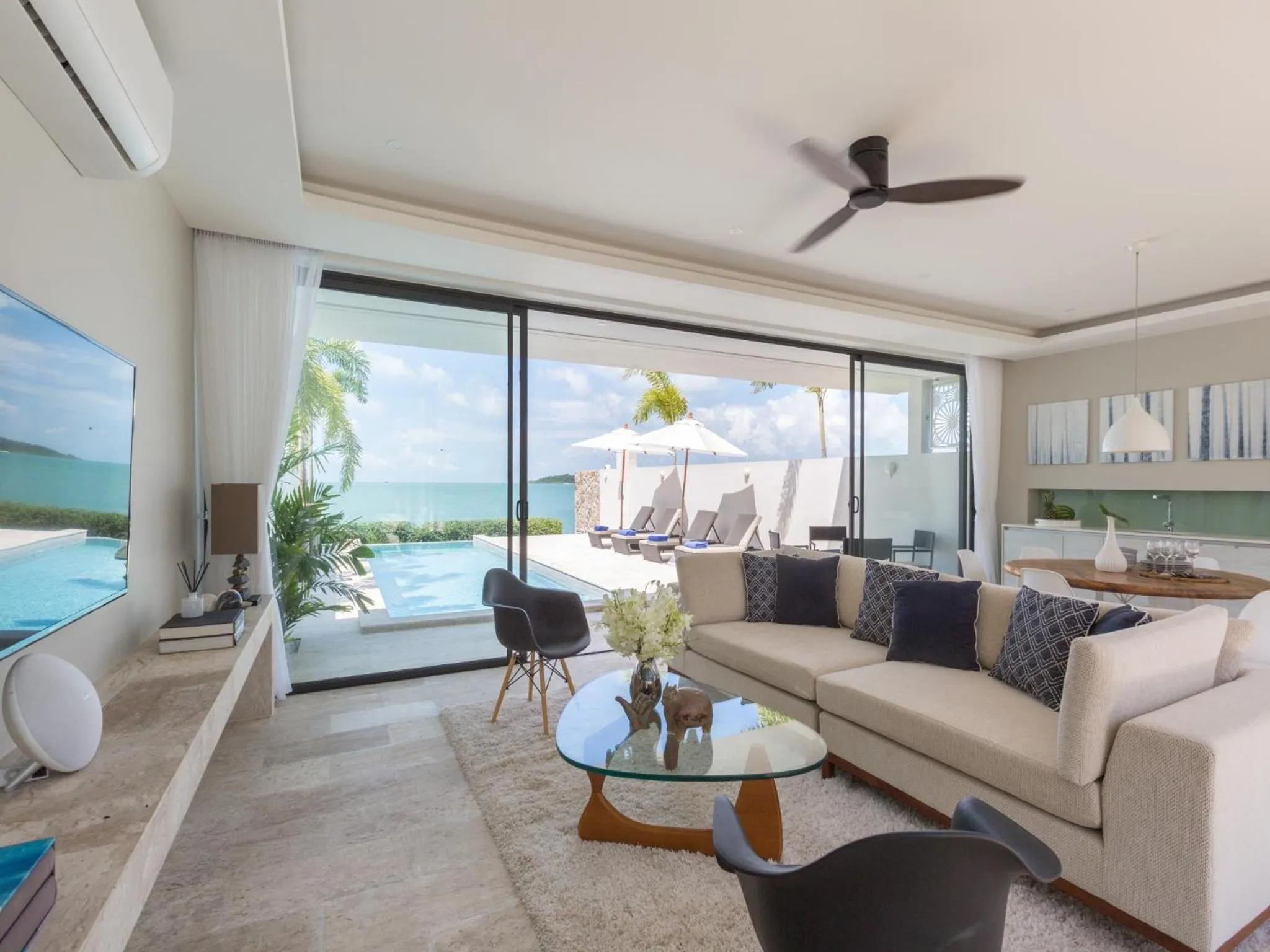 Living room in Skye Beach Koh Samui