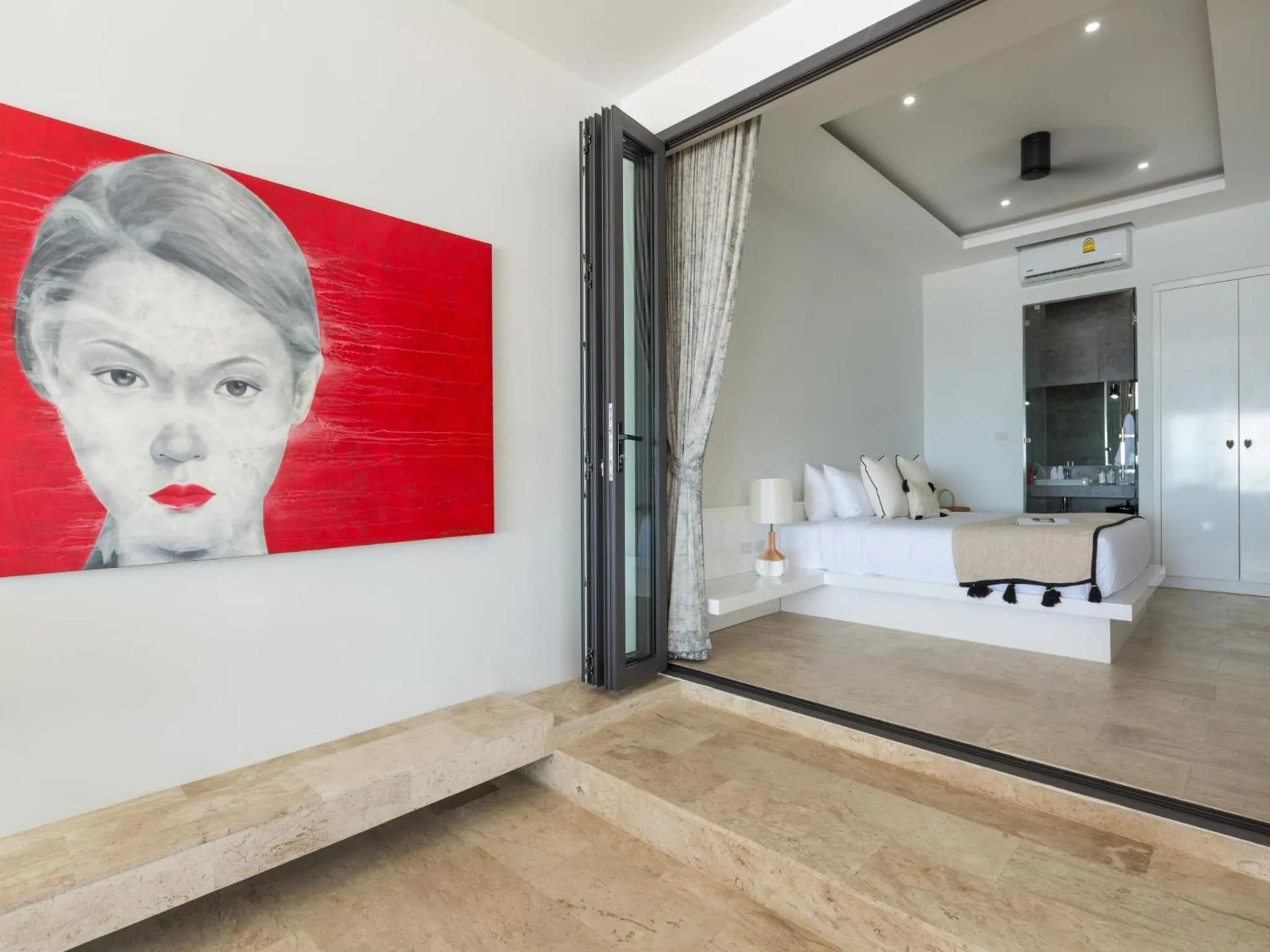 Bedroom, Bed in Skye Beach Koh Samui