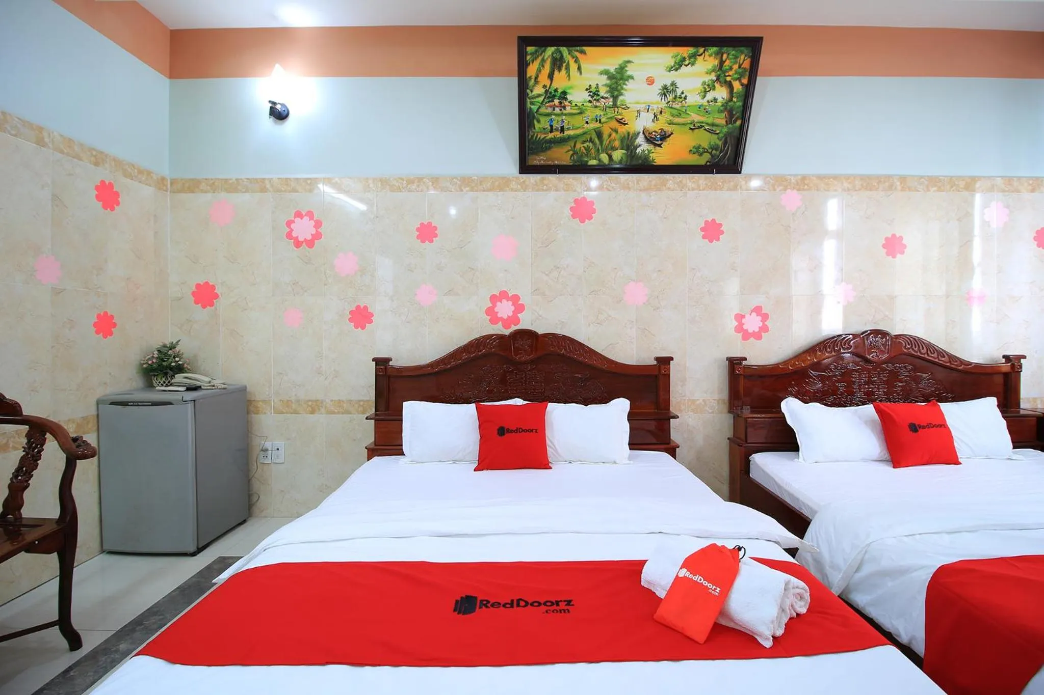 Bed in Chin Sao Hotel Nguyen Thi Thap