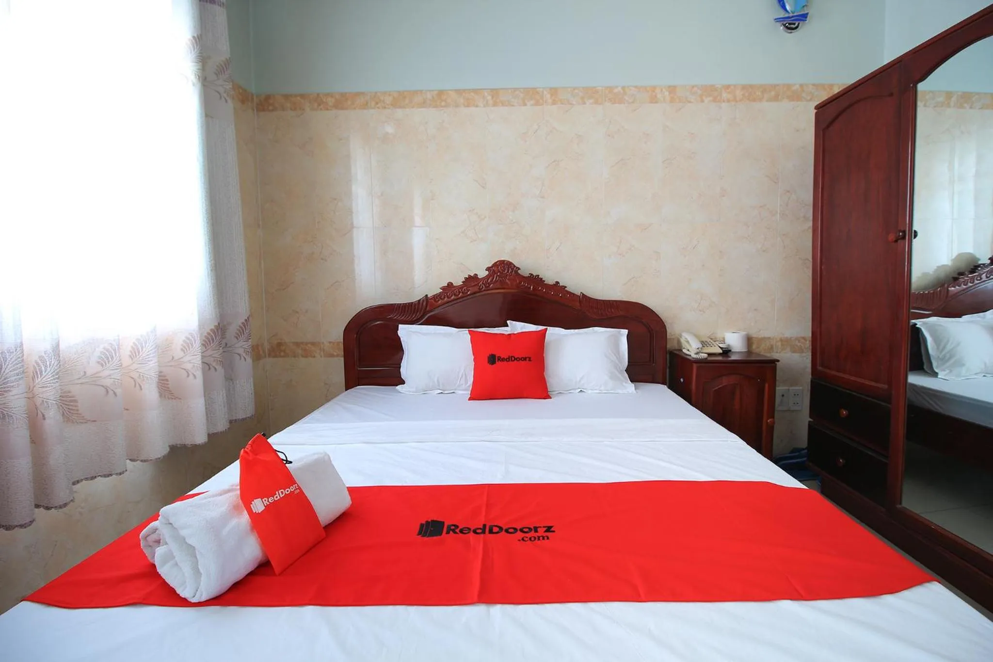 Bed in Chin Sao Hotel Nguyen Thi Thap