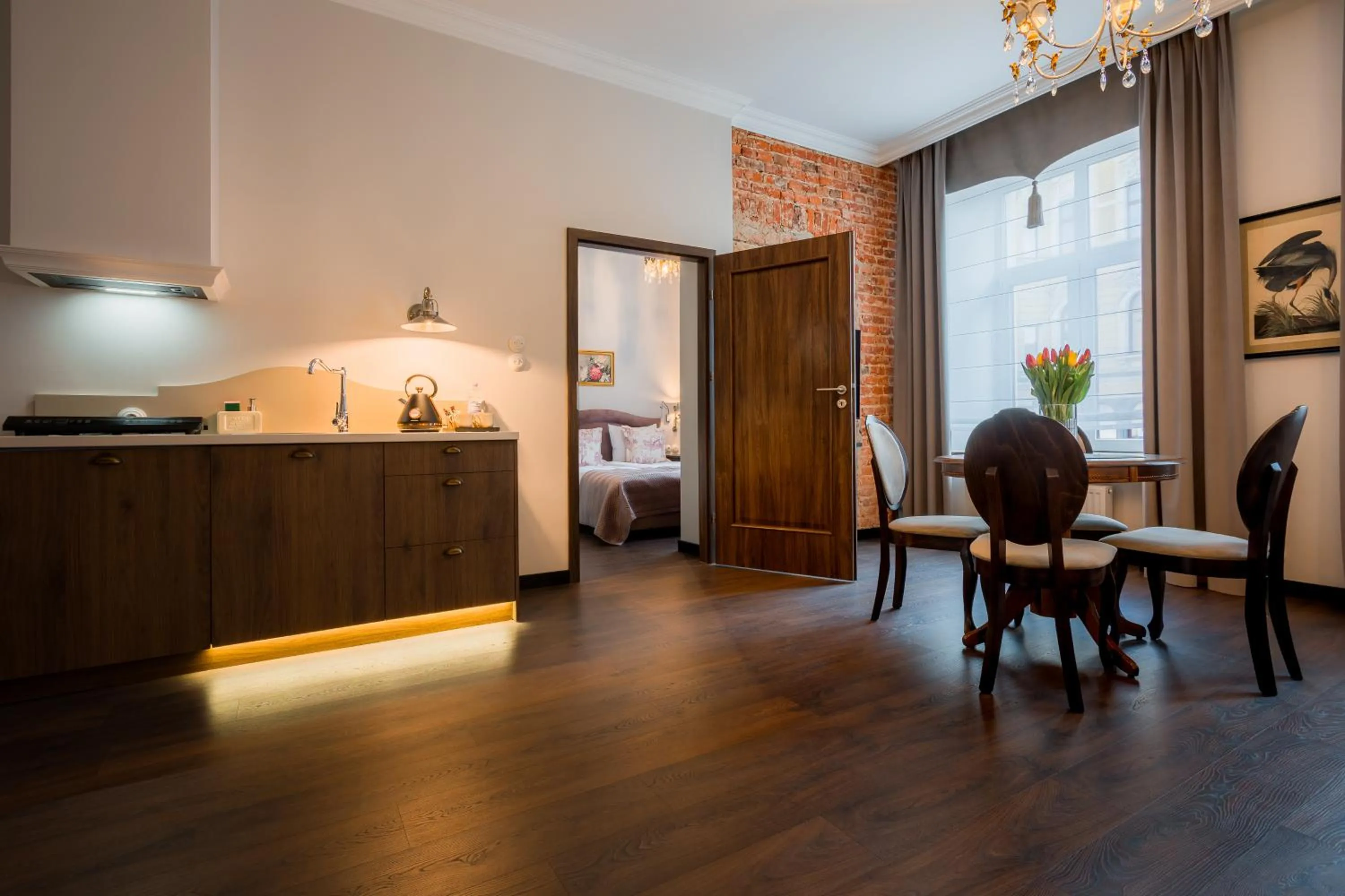 Living room, Bed in Piotrkowska 89 Residence