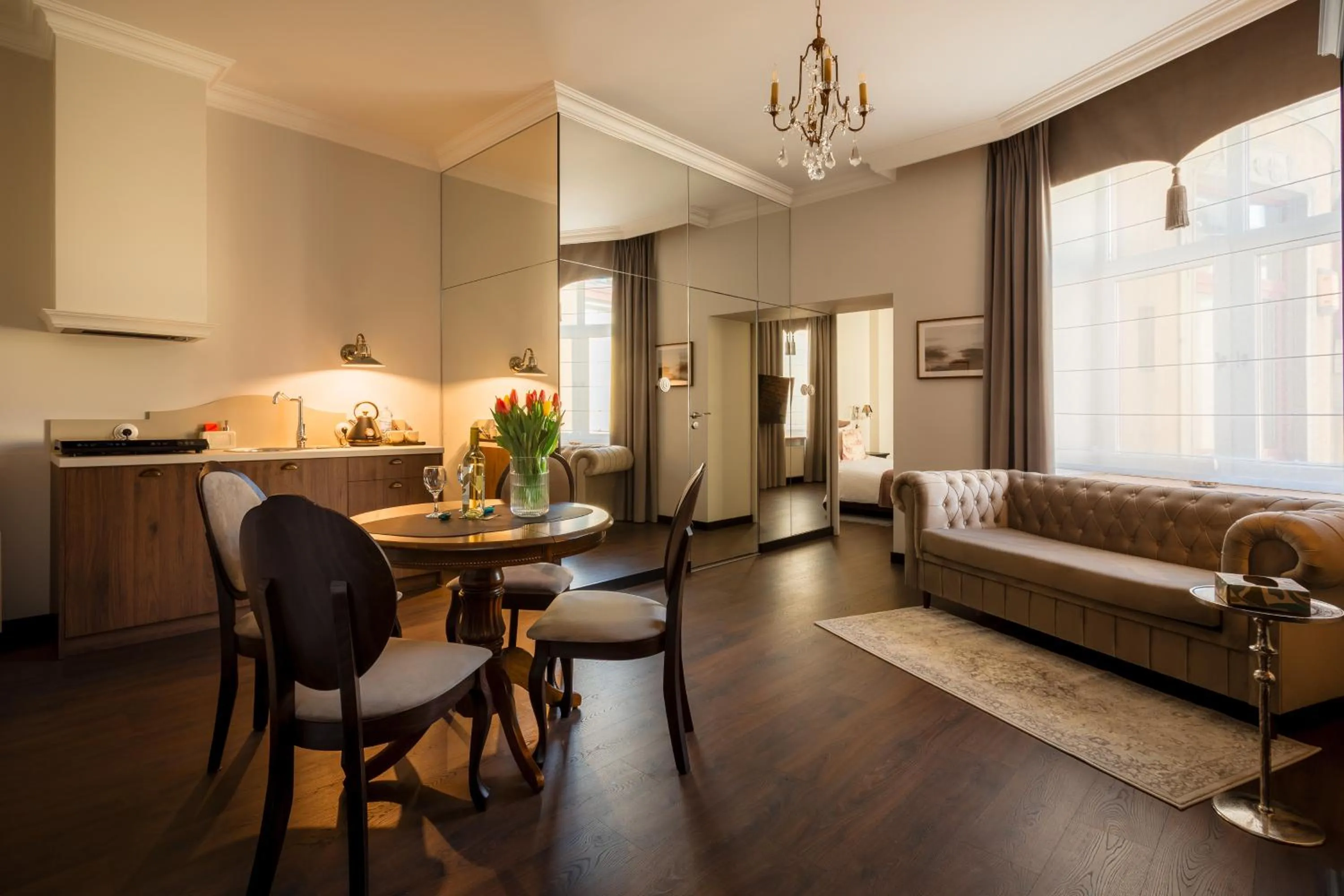 Coffee/tea facilities in Piotrkowska 89 Residence