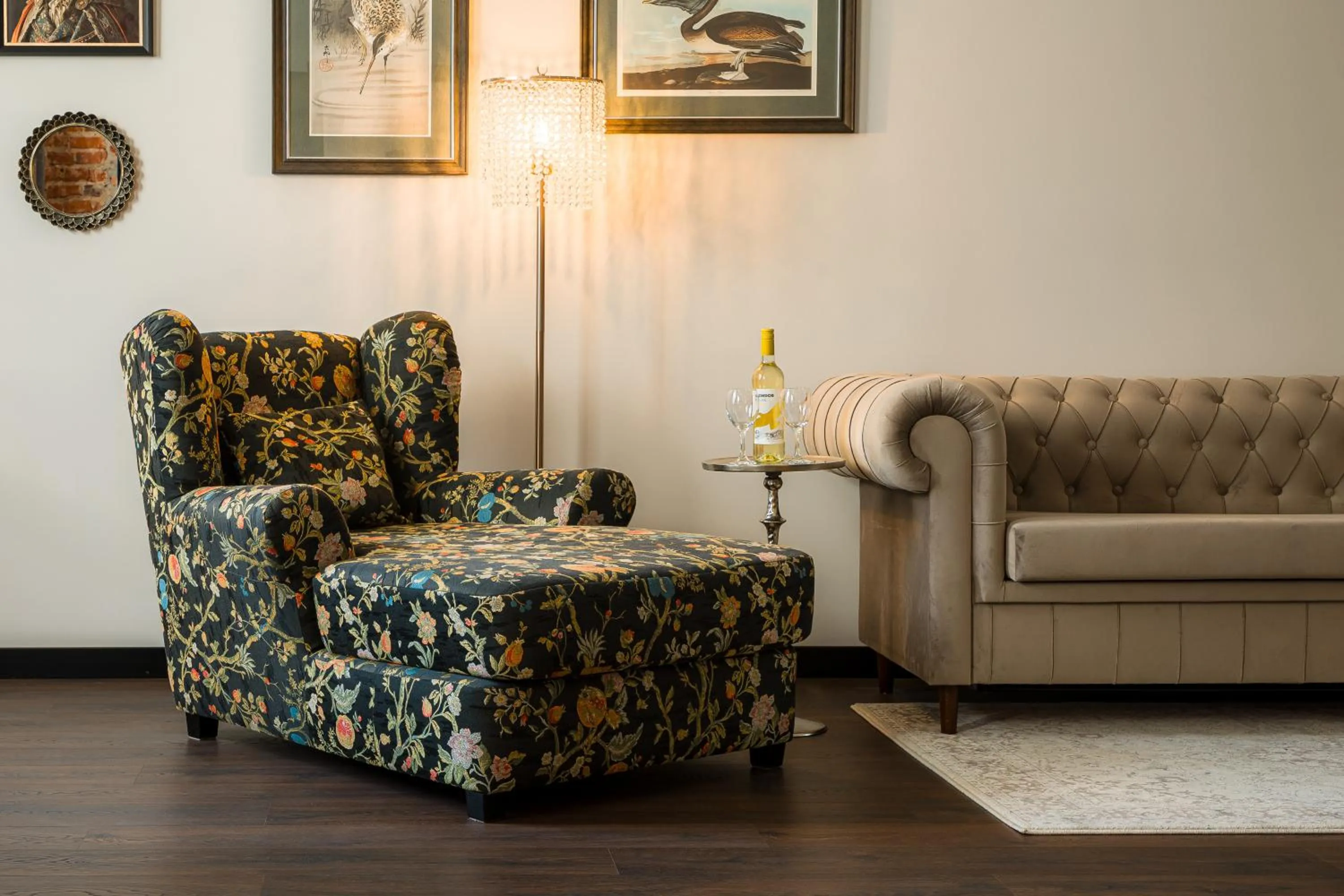 Seating area in Piotrkowska 89 Residence