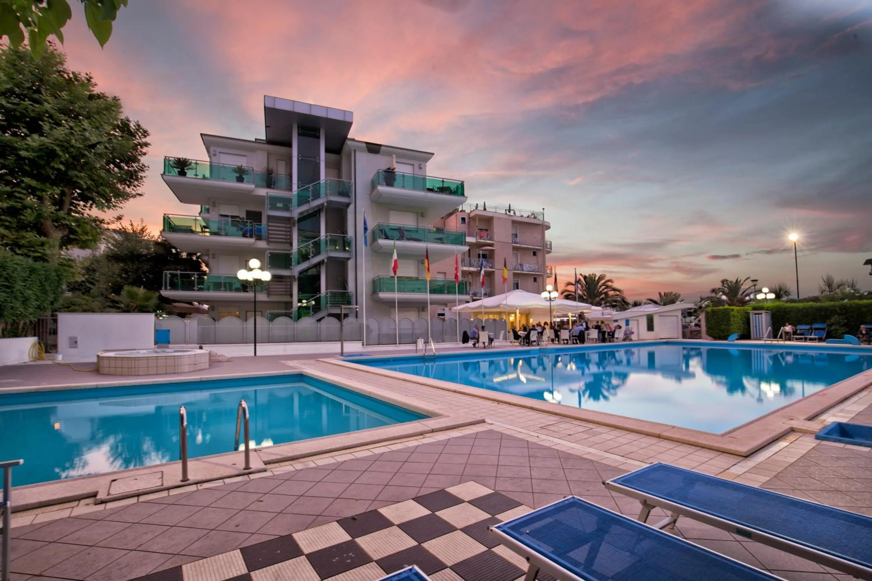 Patio in Hotel Venus