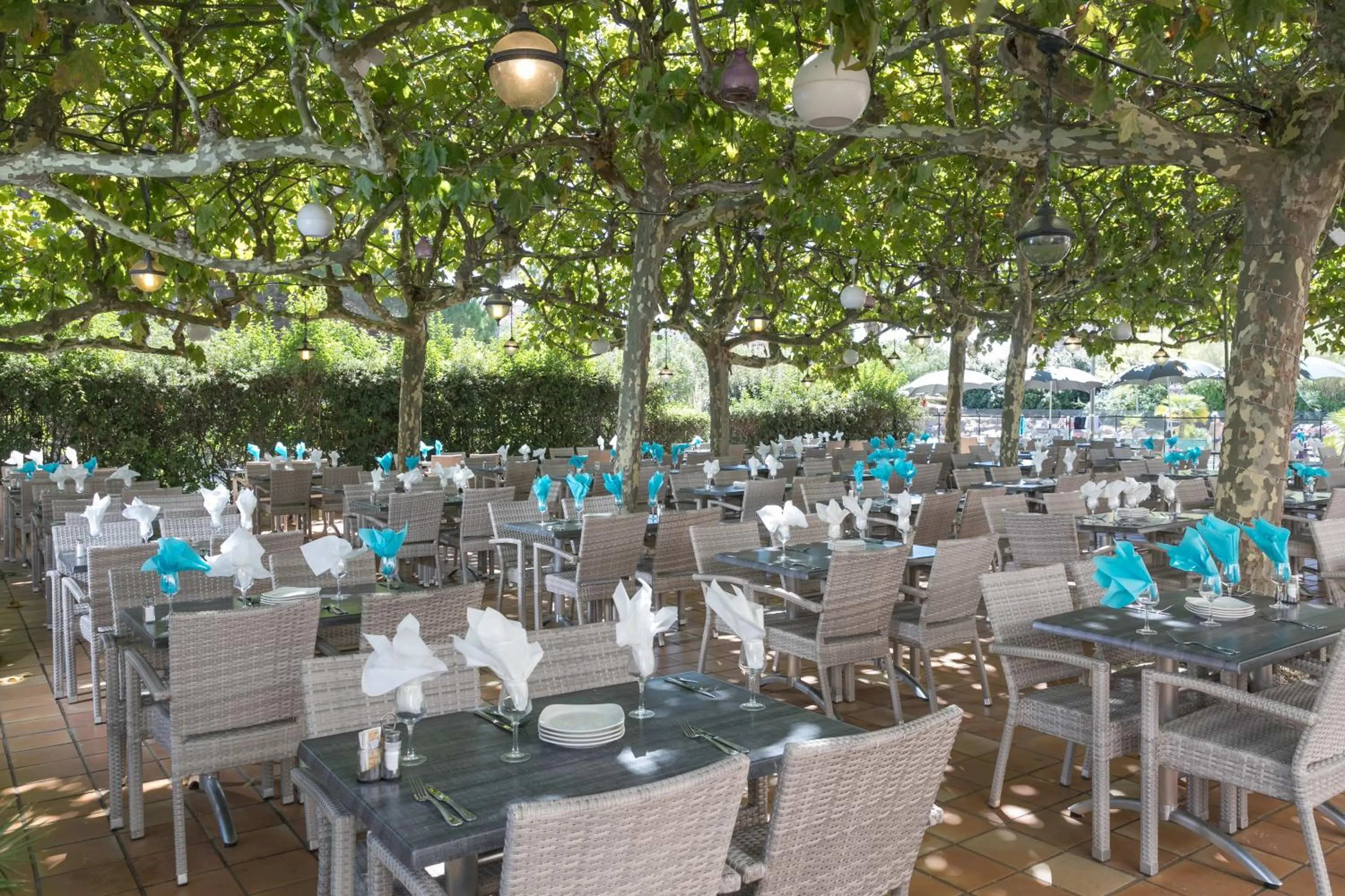 Patio in Hotel Club Le Capet