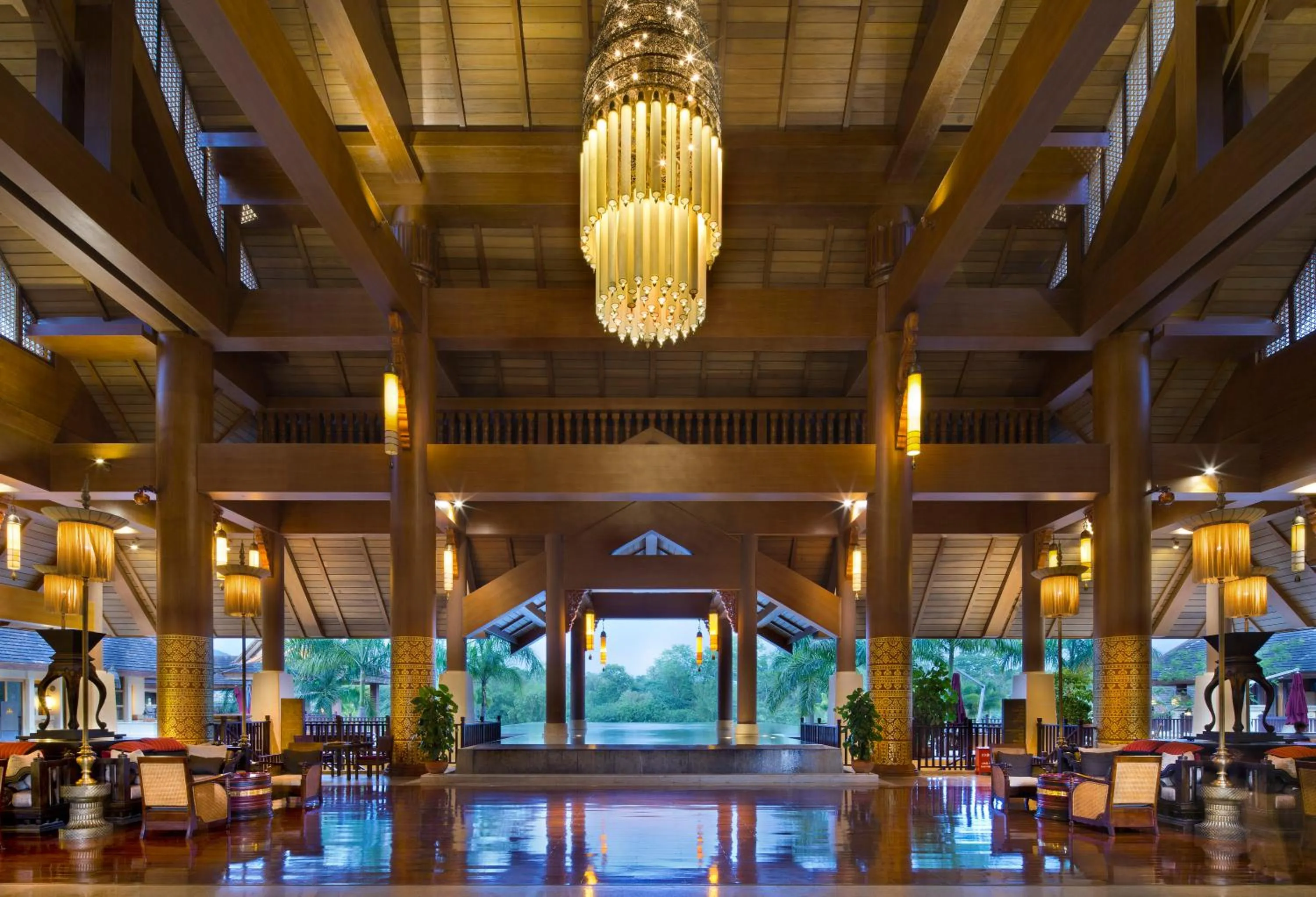 Lobby or reception in Anantara Xishuangbanna Resort