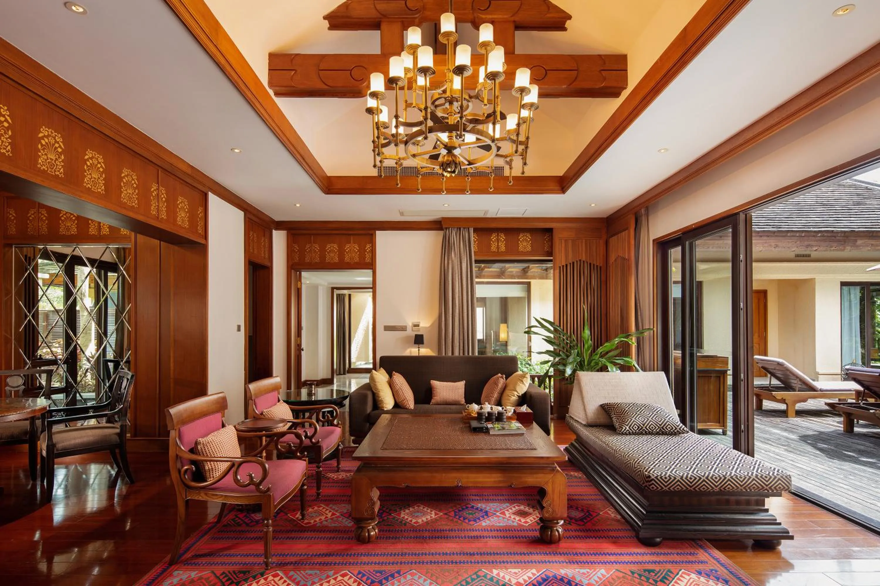 Living room in Anantara Xishuangbanna Resort