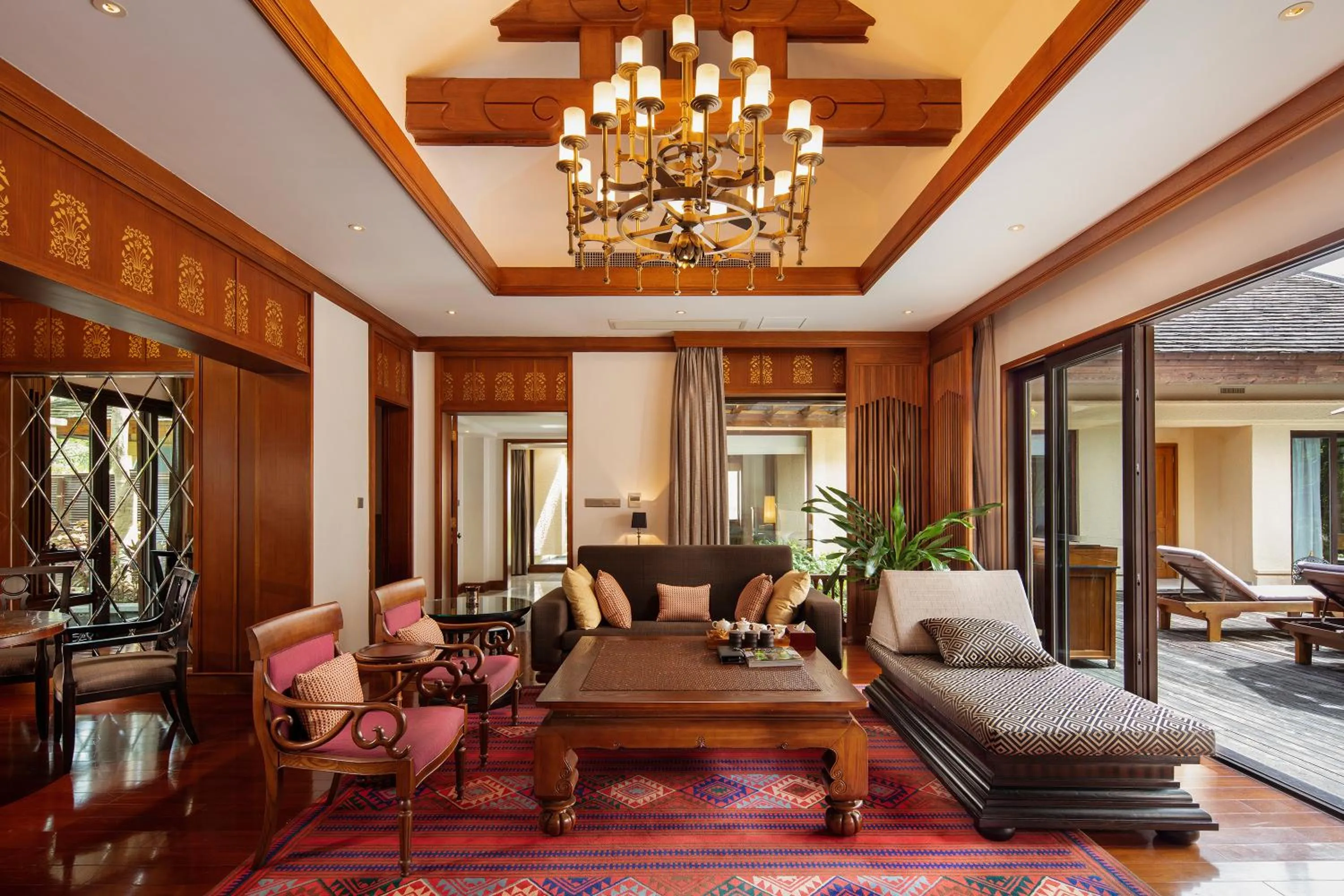 Living room in Anantara Xishuangbanna Resort