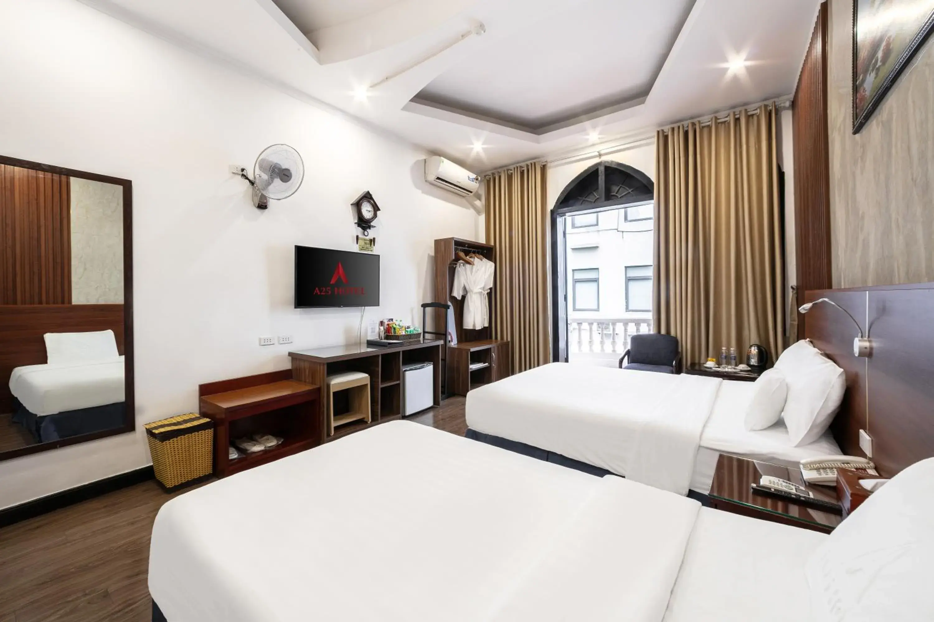 Bed in A25 Hotel - 12 Liên Trì Bed in A25 Hotel - 12 Liên Trì