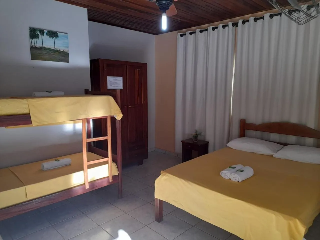 Bed in Pousada Meribá