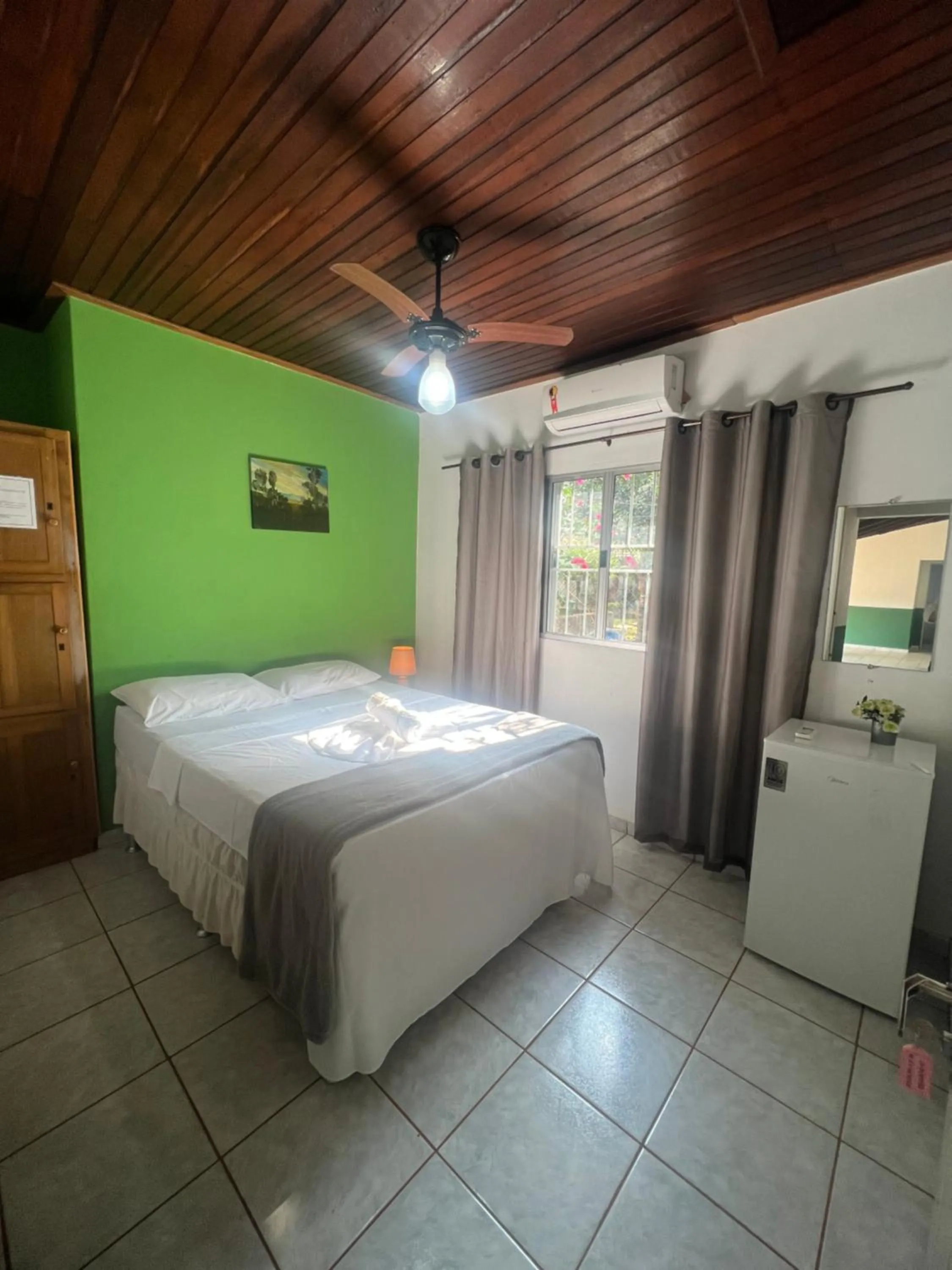 Bed in Pousada Meribá