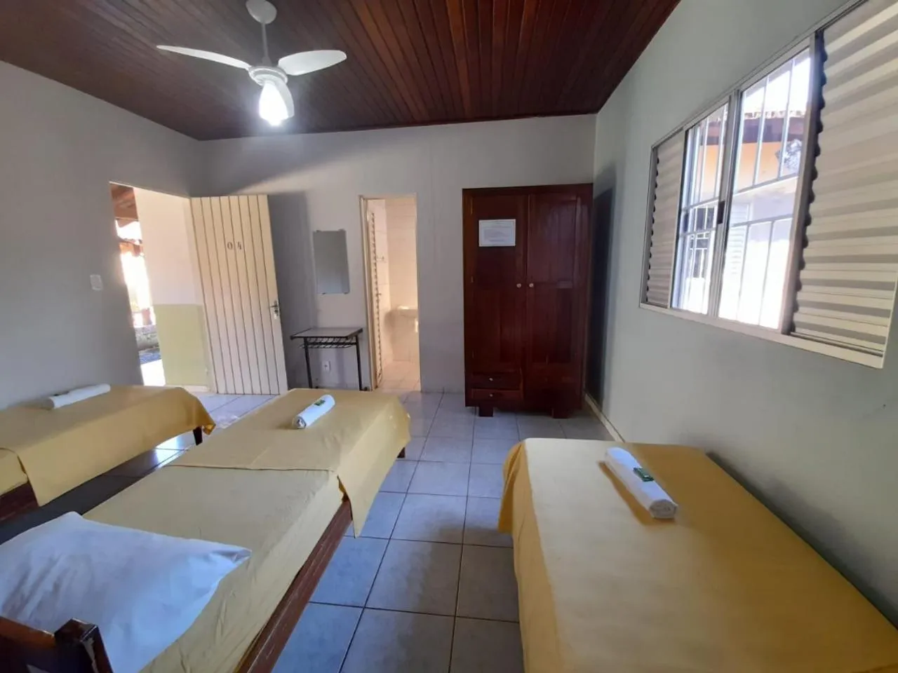 Bed in Pousada Meribá