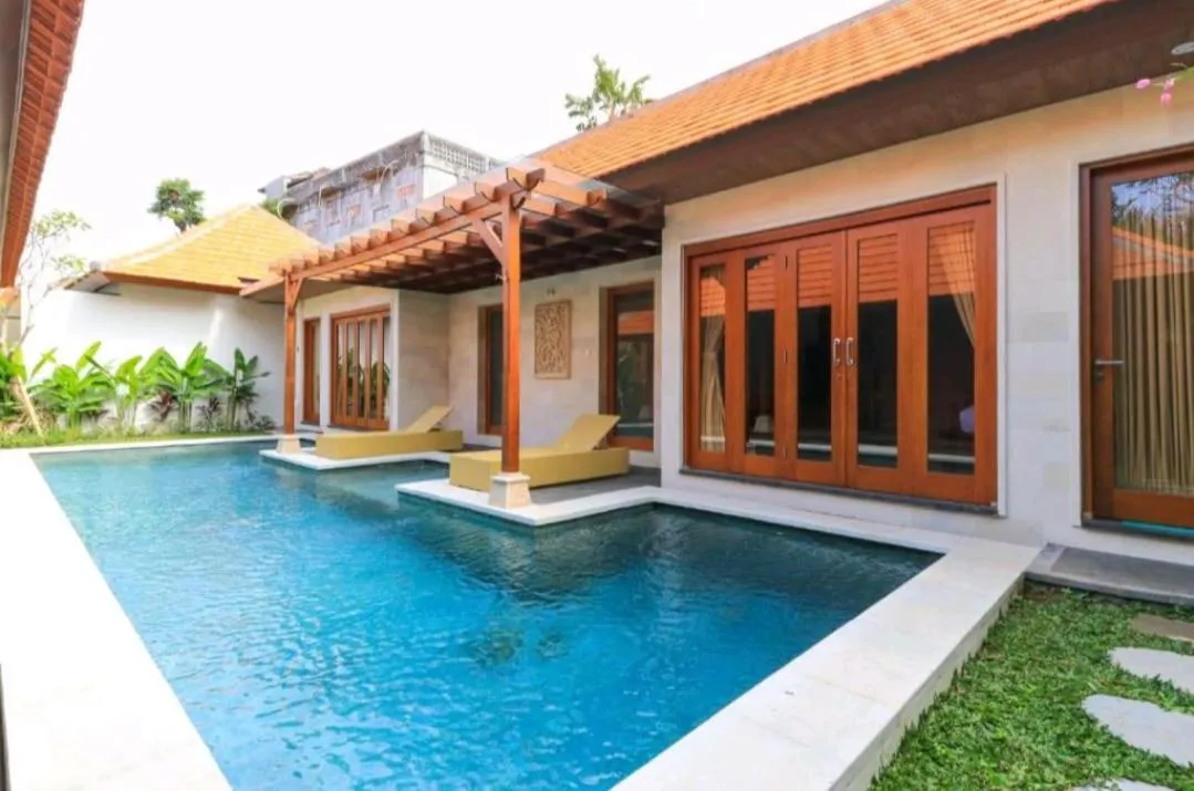 Pool view in Three Brothers Bali Legian Bungalows & Villas