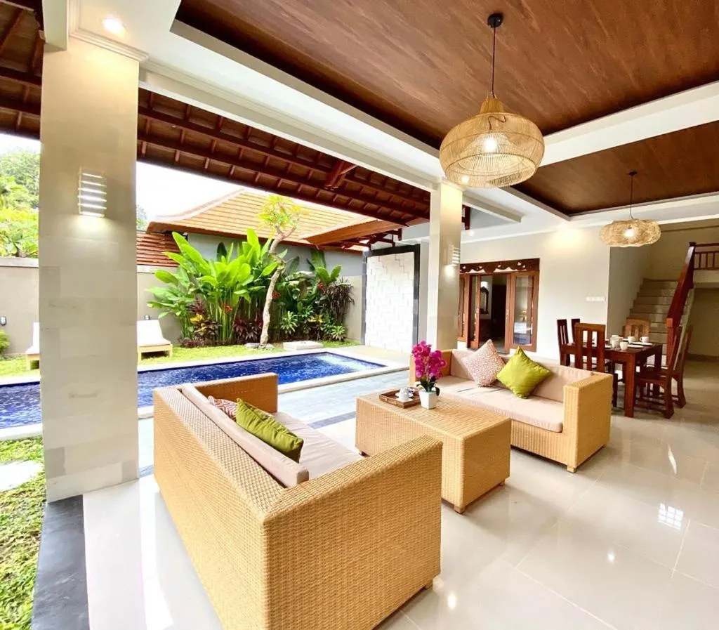 Living room in Three Brothers Bali Legian Bungalows & Villas