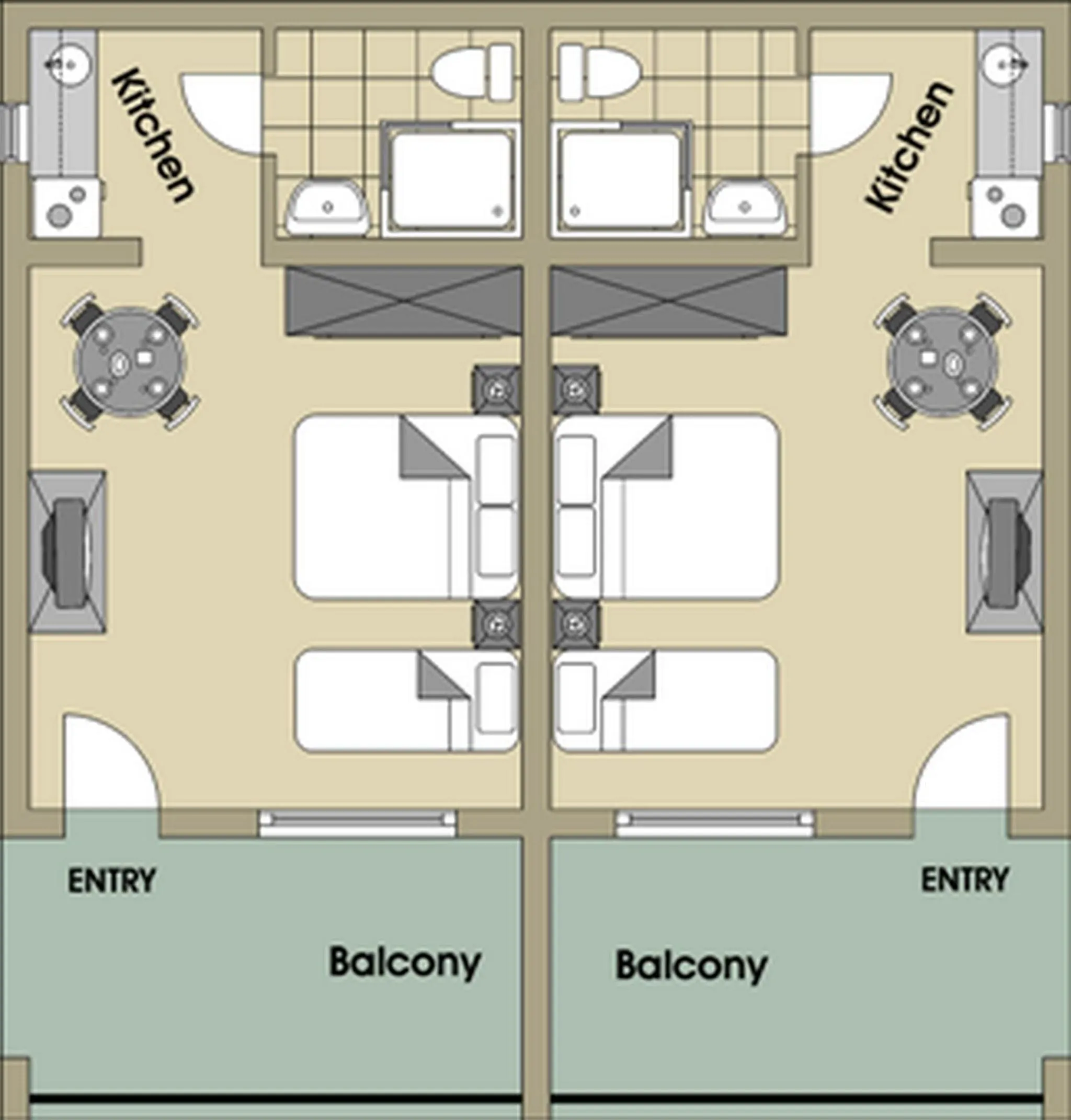 Floor plan in Villa Mila