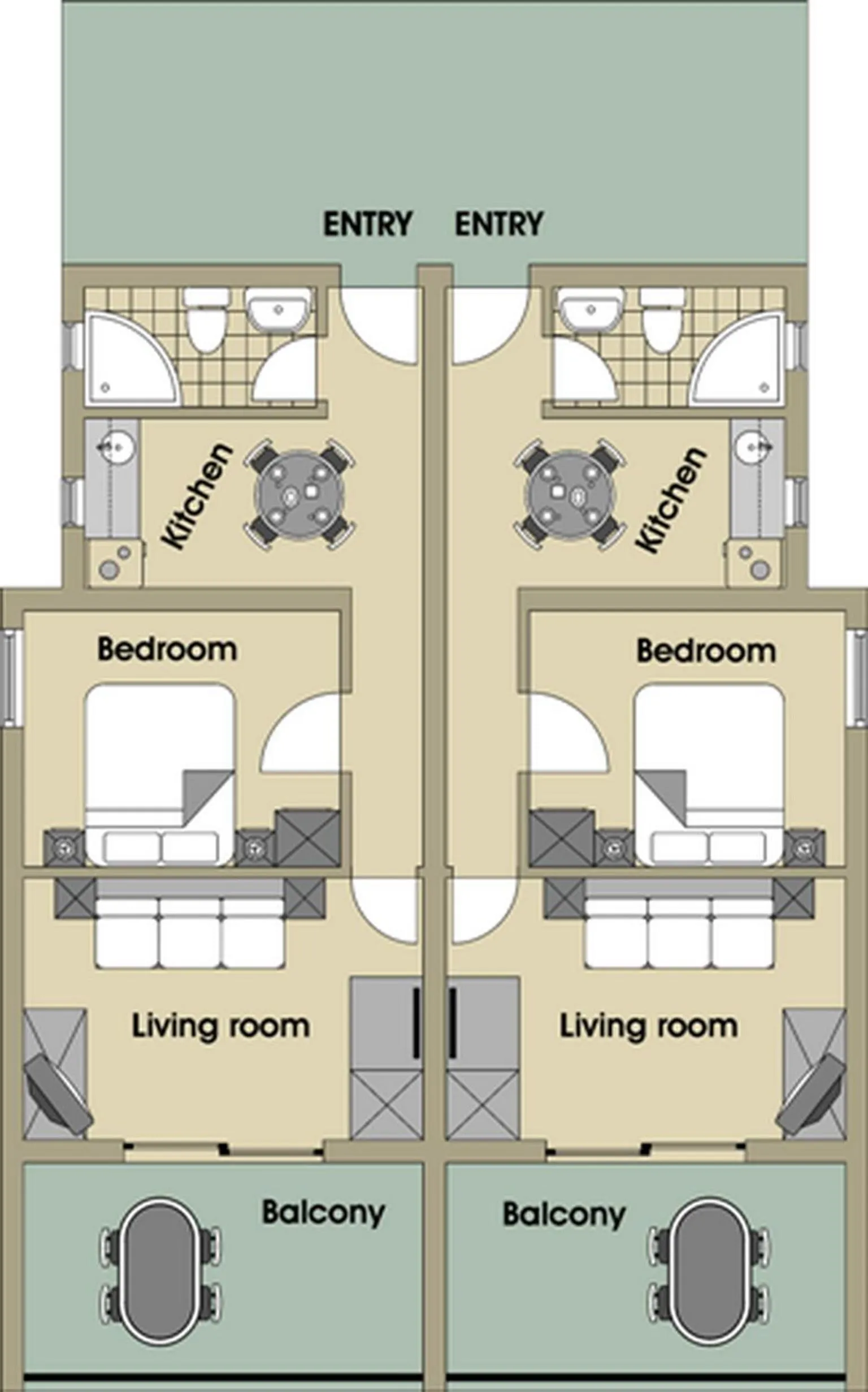 Floor plan in Villa Mila