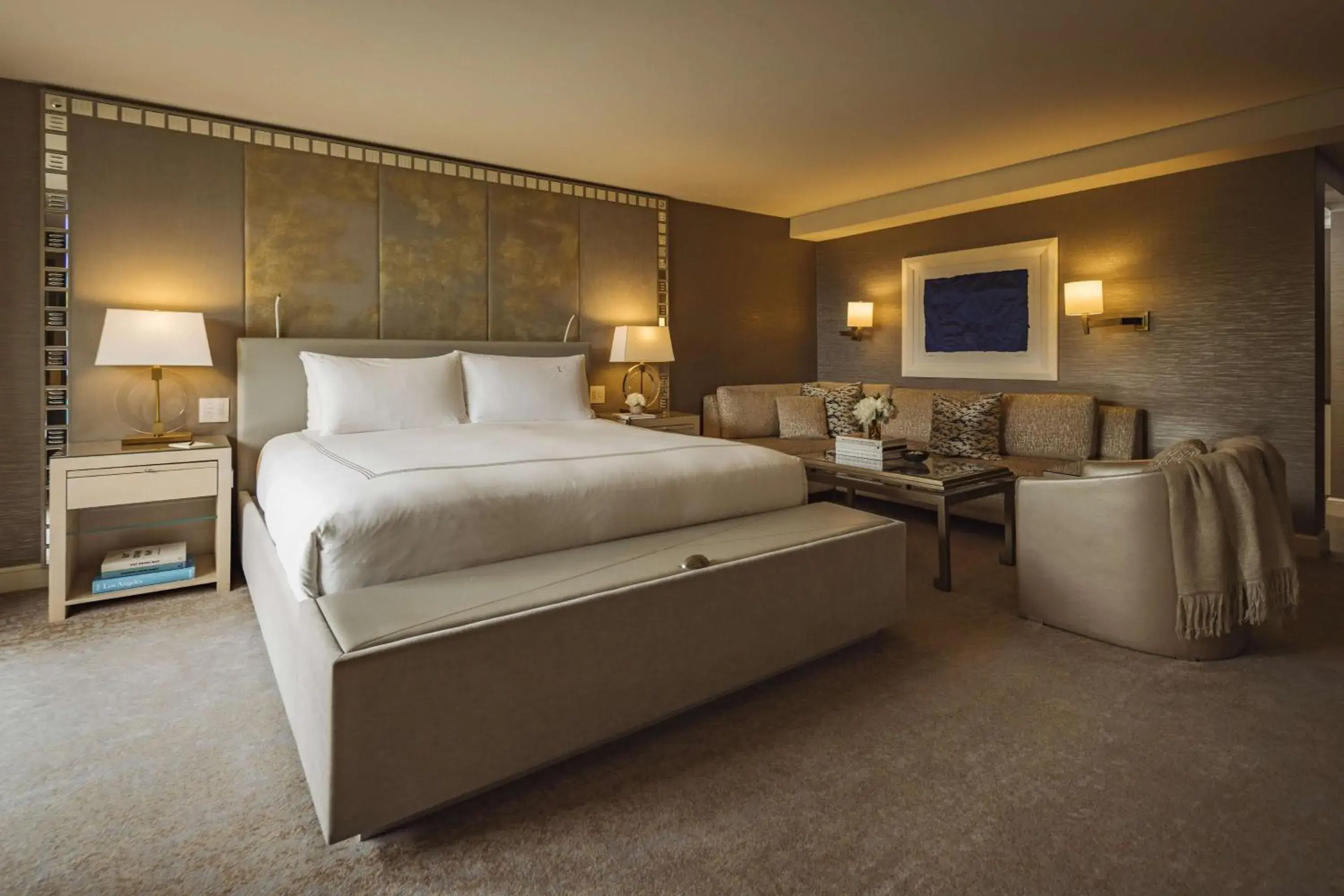 Bedroom, Bed in L'Ermitage Beverly Hills Bedroom, Bed in L'Ermitage Beverly Hills