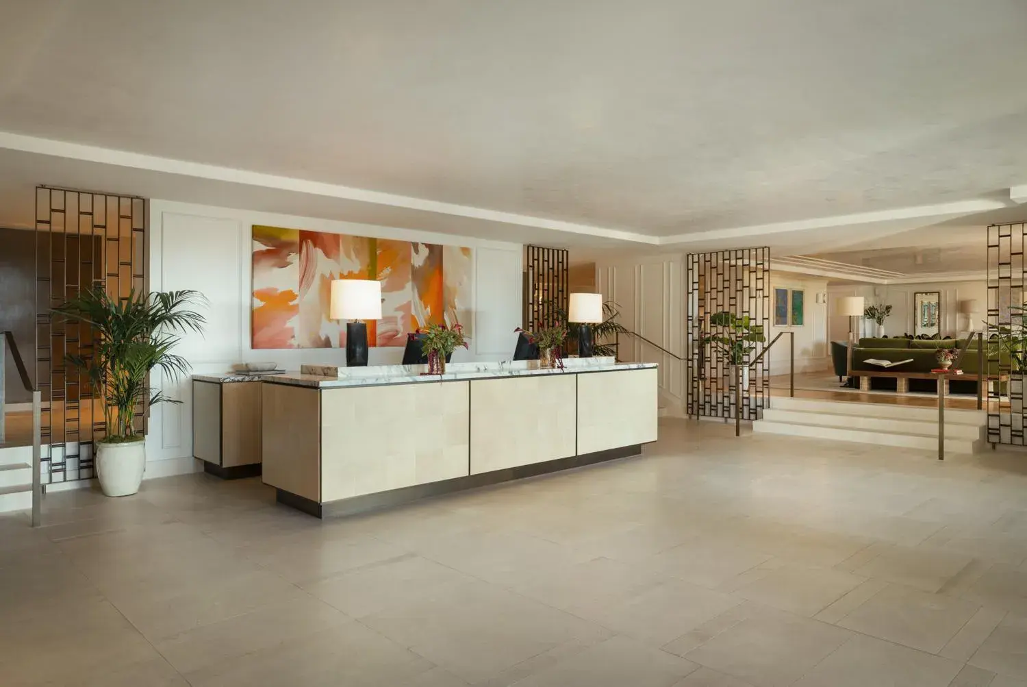 Lobby or reception in L'Ermitage Beverly Hills Lobby or reception in L'Ermitage Beverly Hills