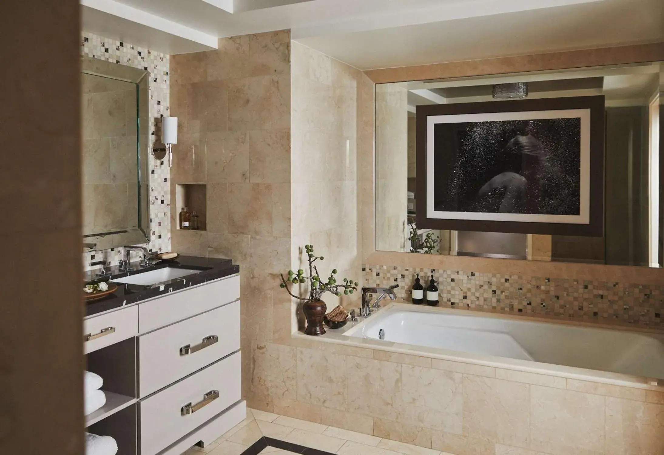 Bathroom in L'Ermitage Beverly Hills Bathroom in L'Ermitage Beverly Hills