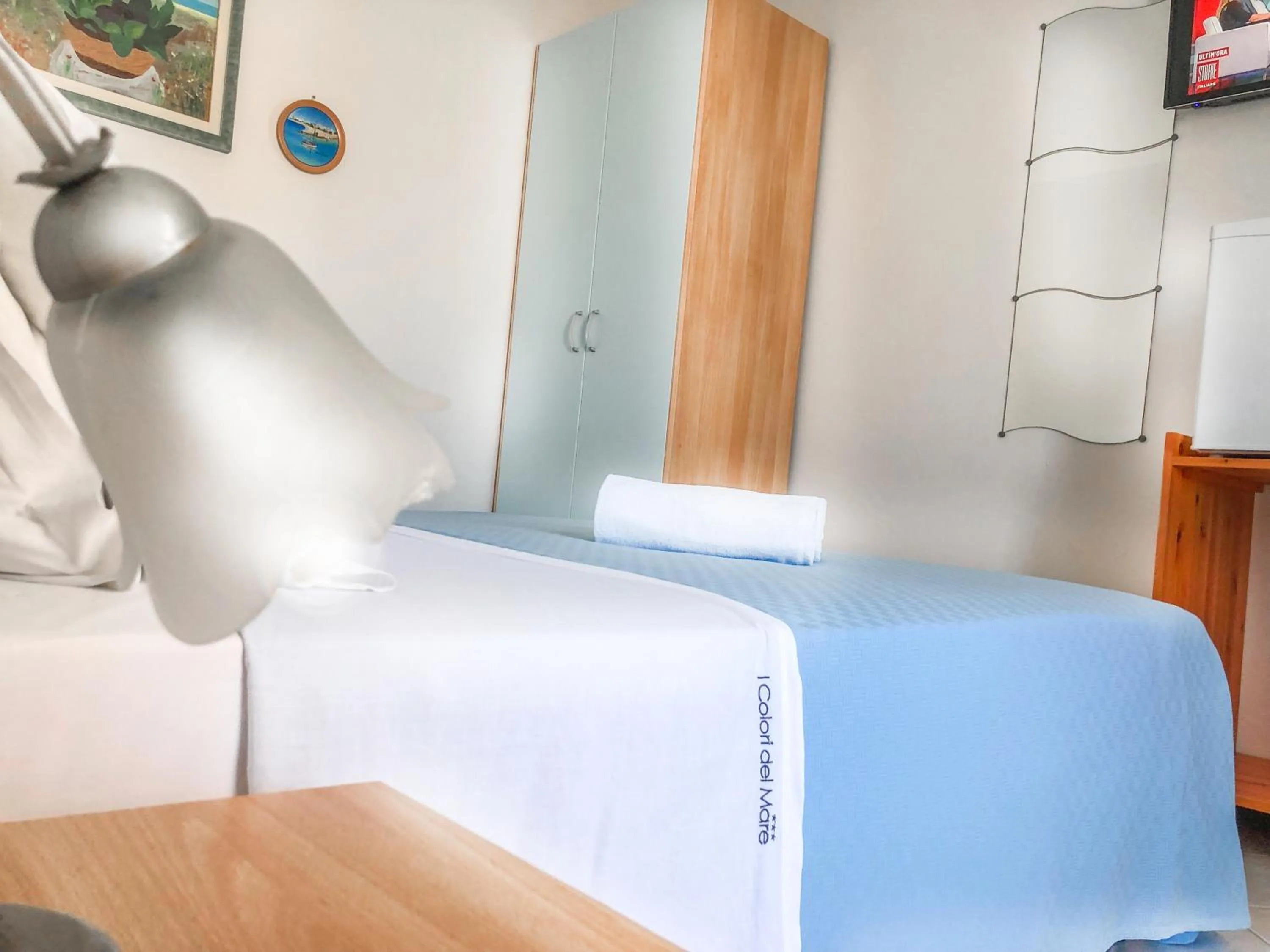 Bedroom, Bed in Hotel I Colori Del Mare