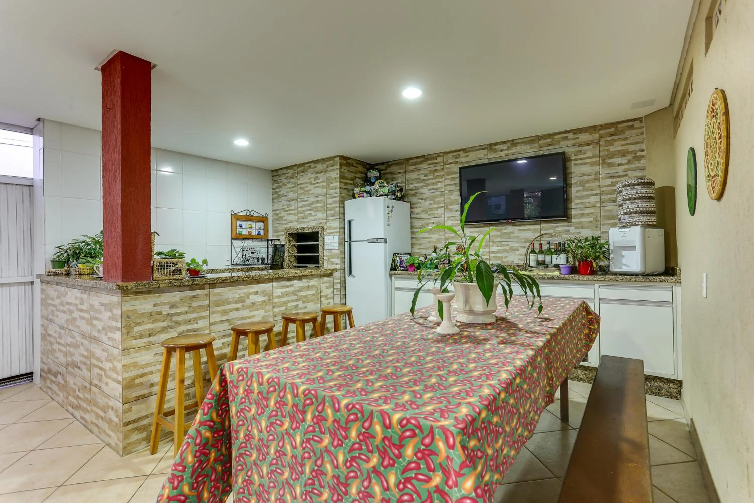 BBQ facilities in Pousada Praia dos Ingleses