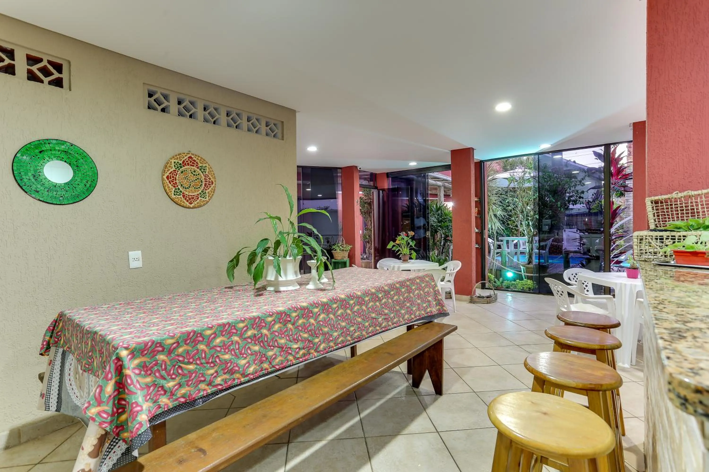 BBQ facilities in Pousada Praia dos Ingleses