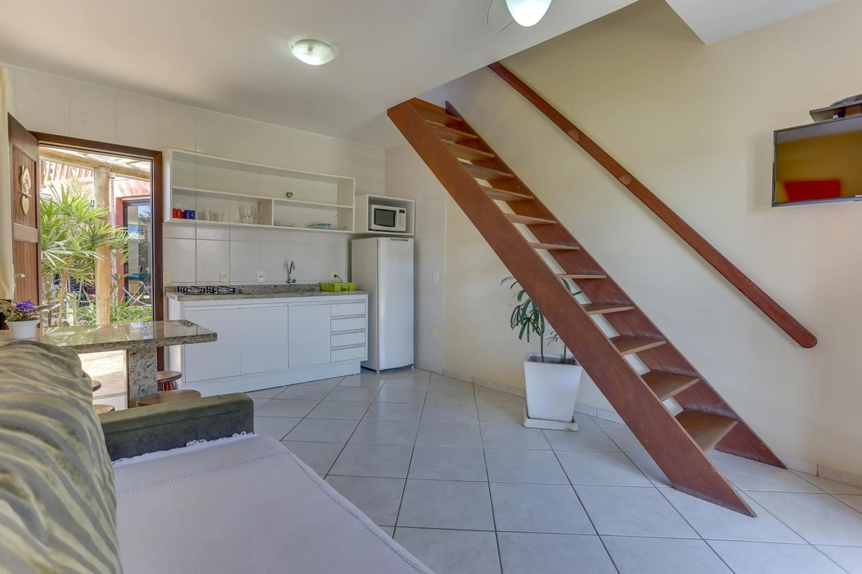 Kitchen or kitchenette in Pousada Praia dos Ingleses