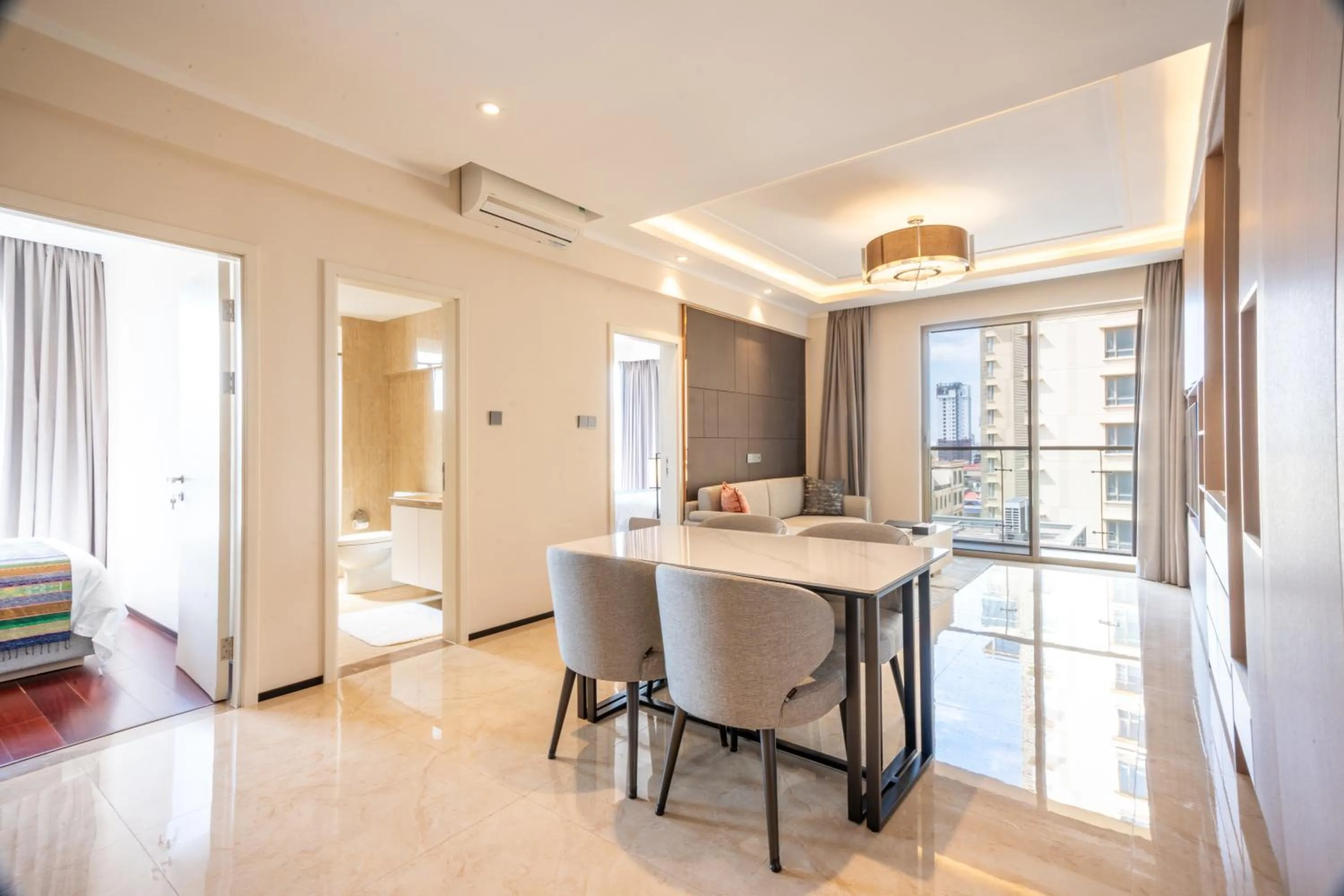 Kitchen or kitchenette in One Park Hotel & Residence