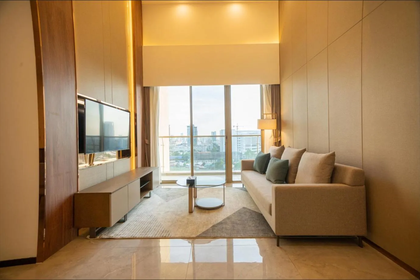 TV and multimedia, Bed in One Park Hotel & Residence