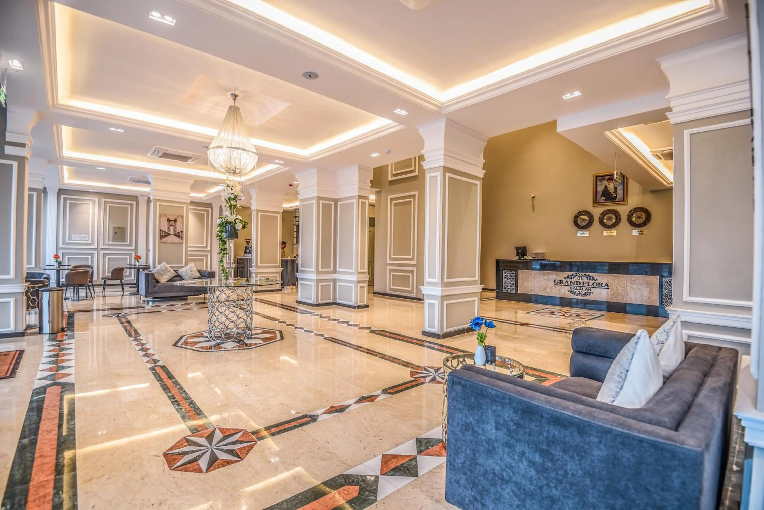 Lobby or reception in Grand Flora Hotel