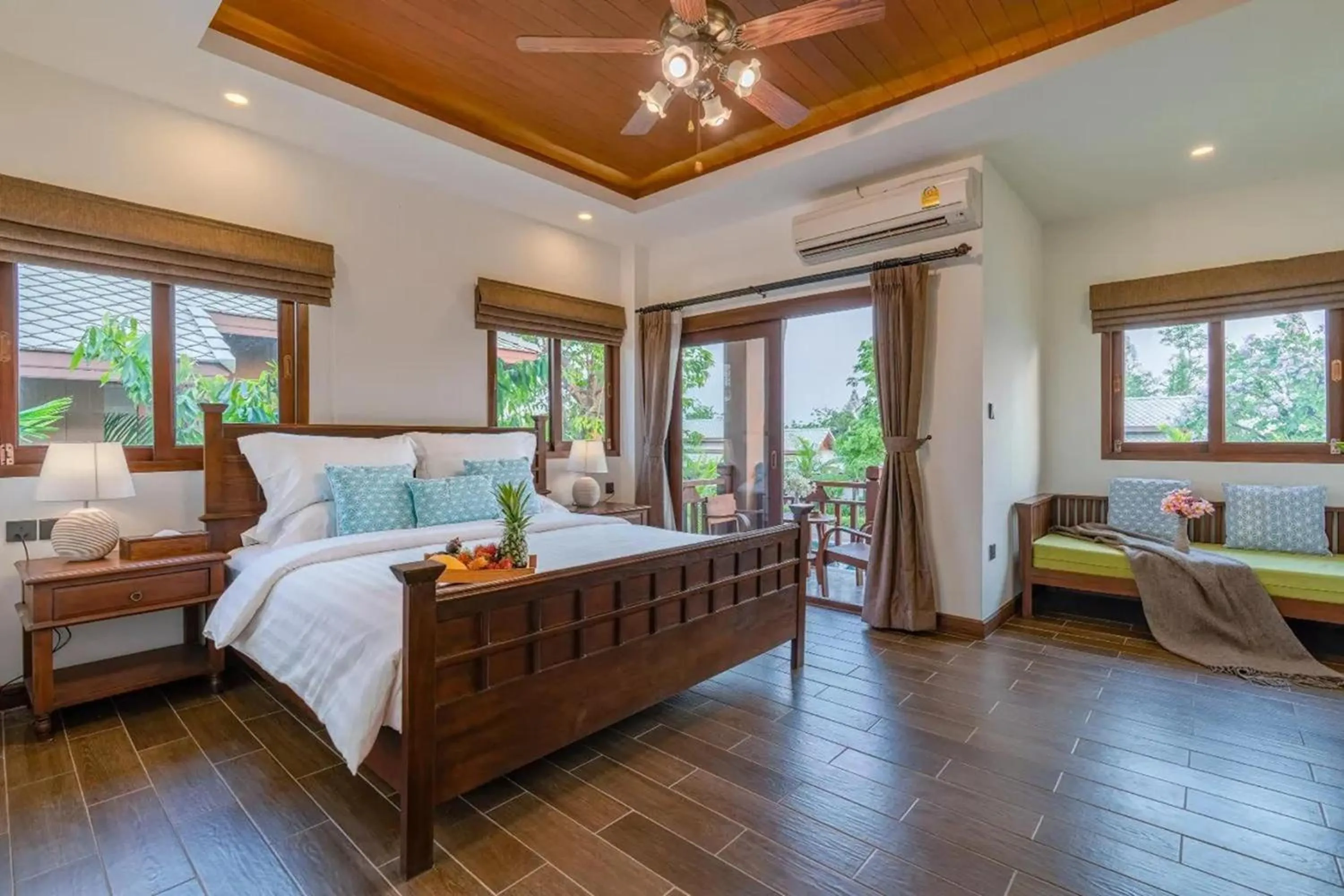 Bed in Lanna Deer Resort Chiang Mai