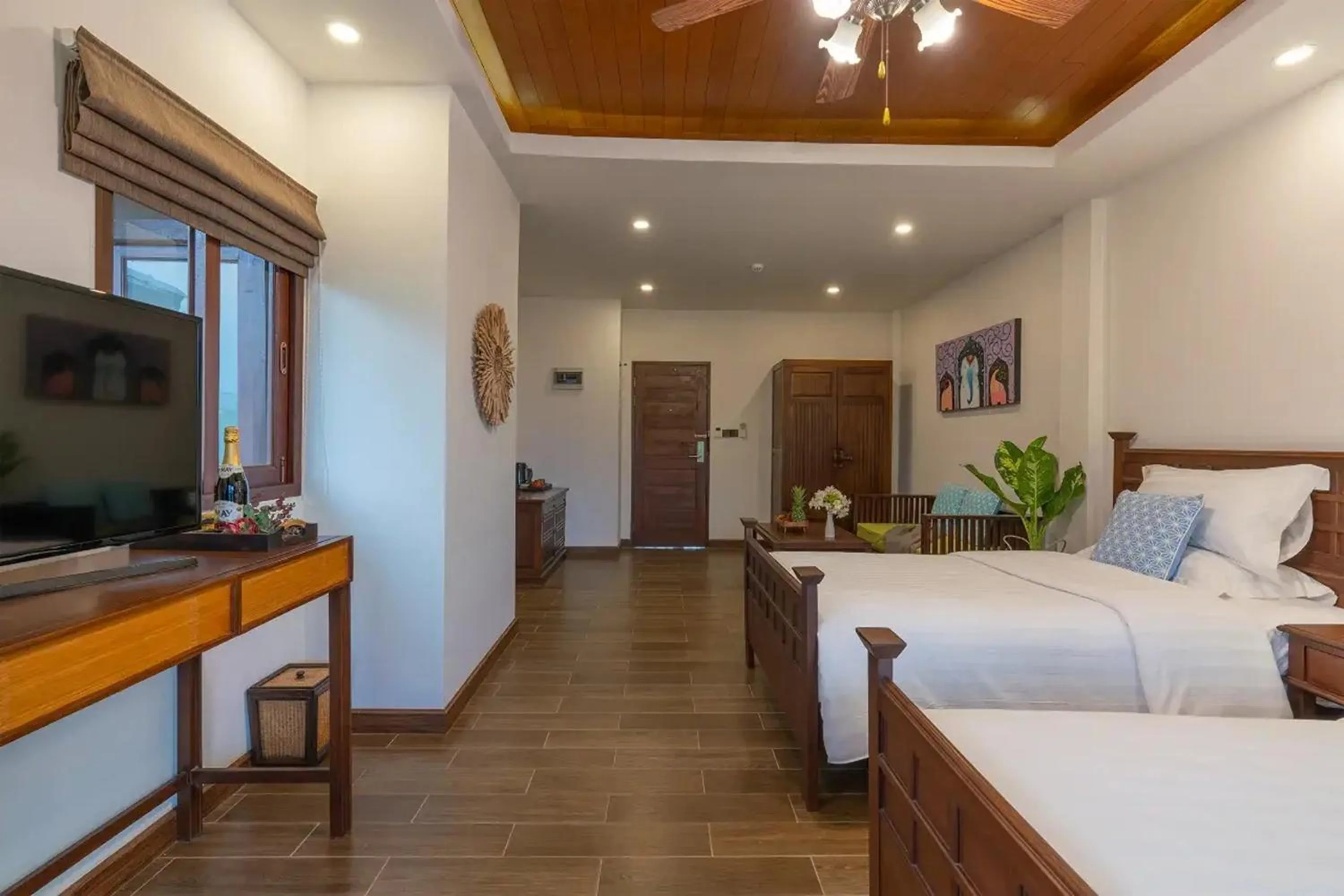 Bed in Lanna Deer Resort Chiang Mai