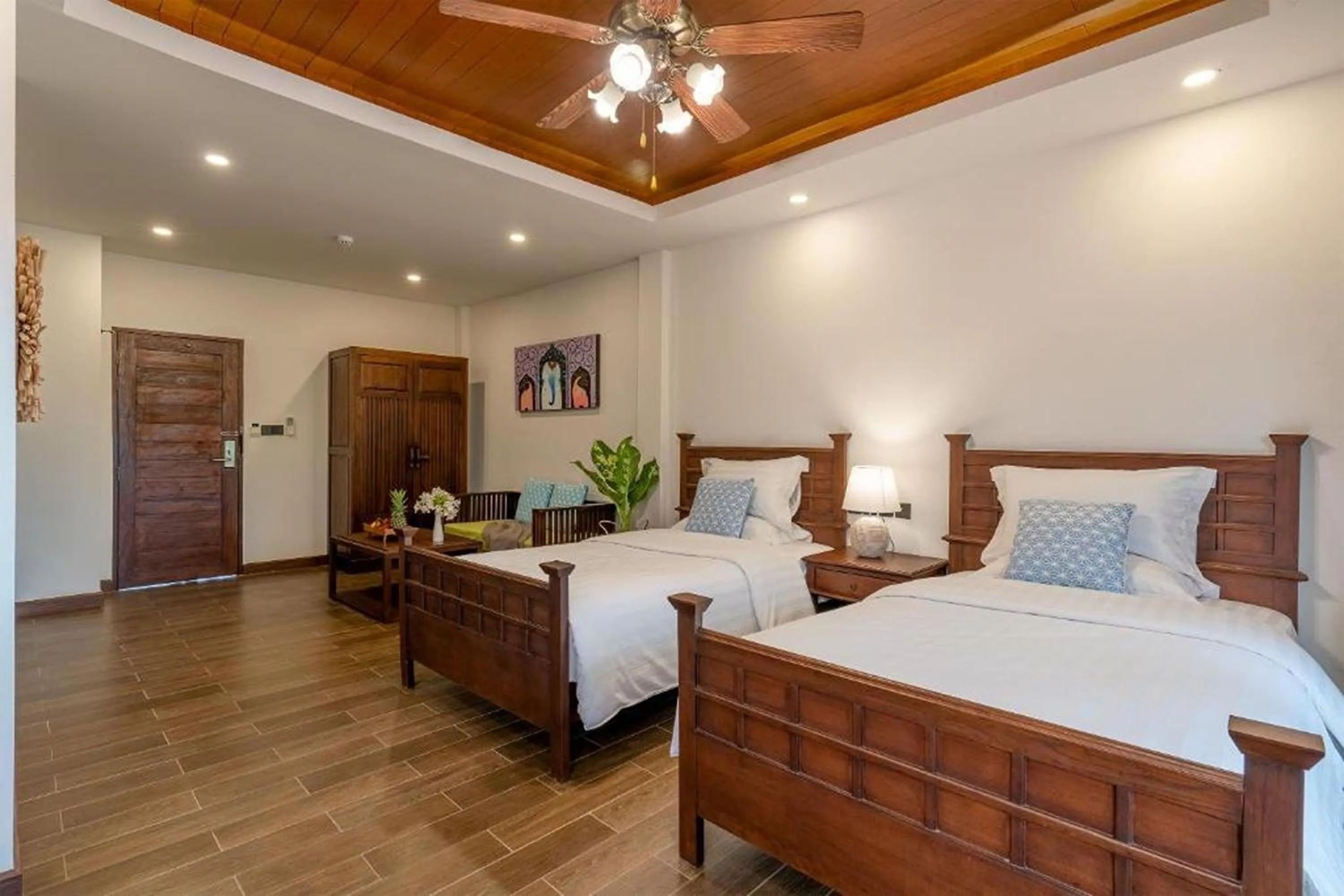 Bed in Lanna Deer Resort Chiang Mai