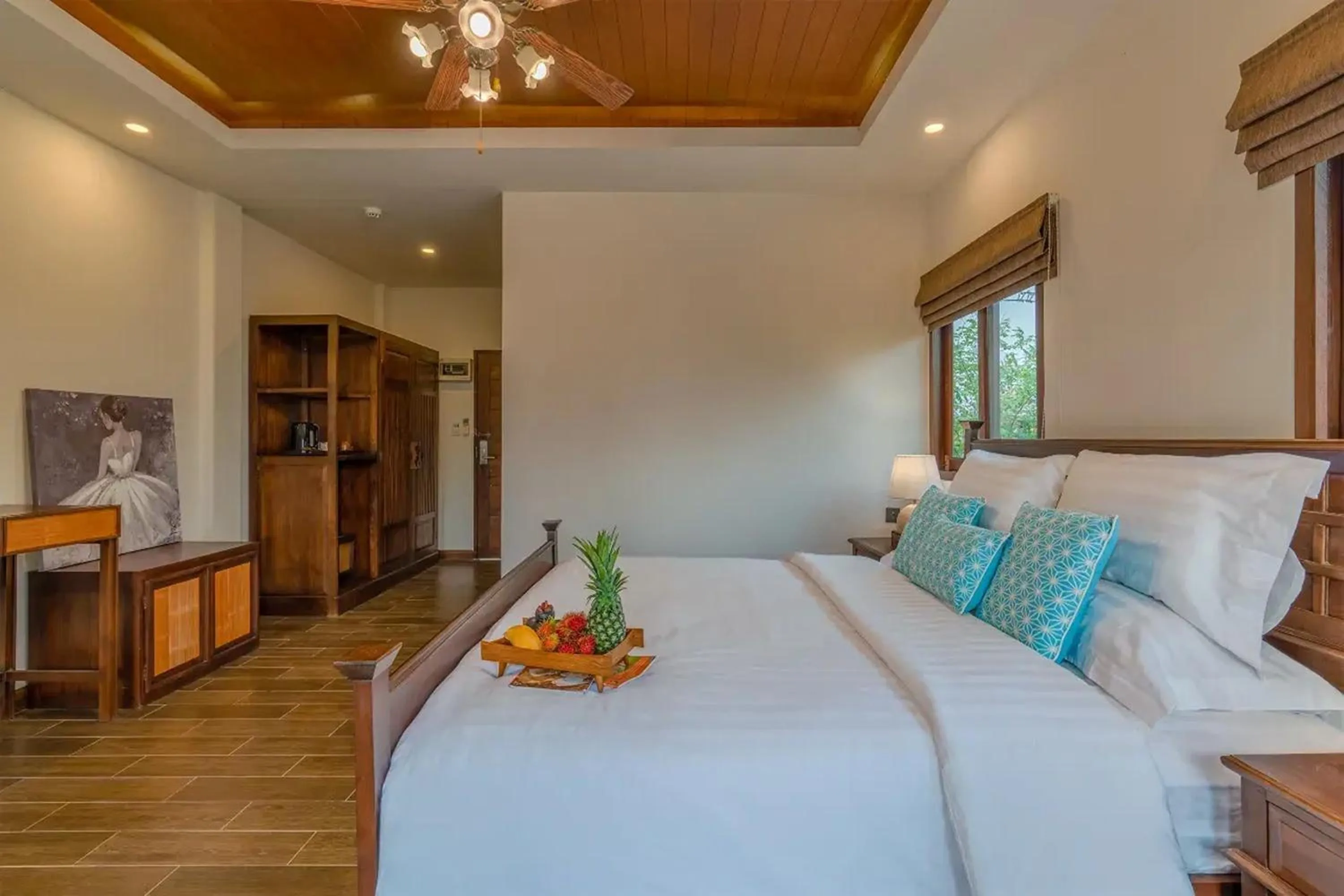 Bed in Lanna Deer Resort Chiang Mai