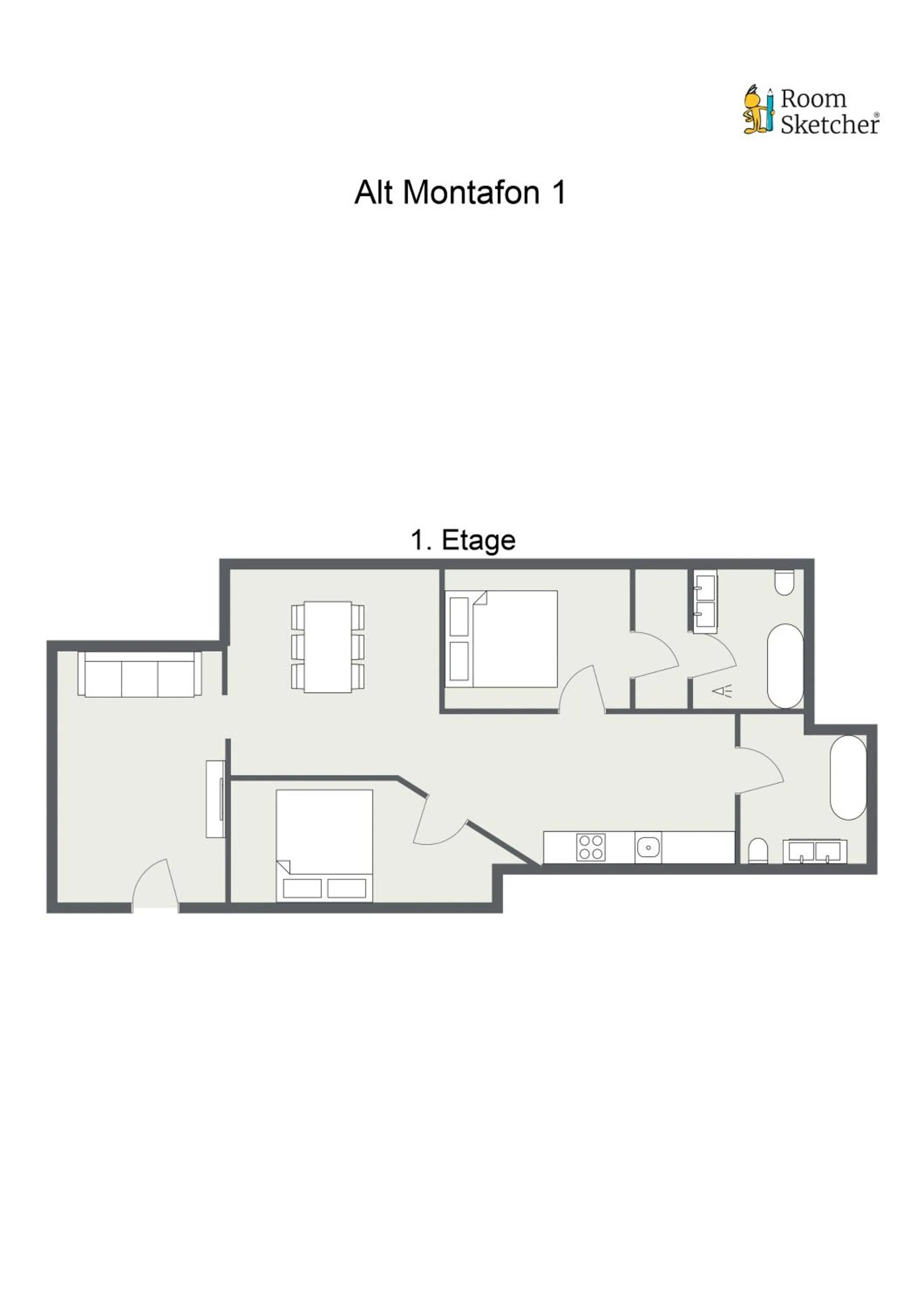 Floor plan in Alt Montafon Hotel Appartements by Pferd auf Wolke
