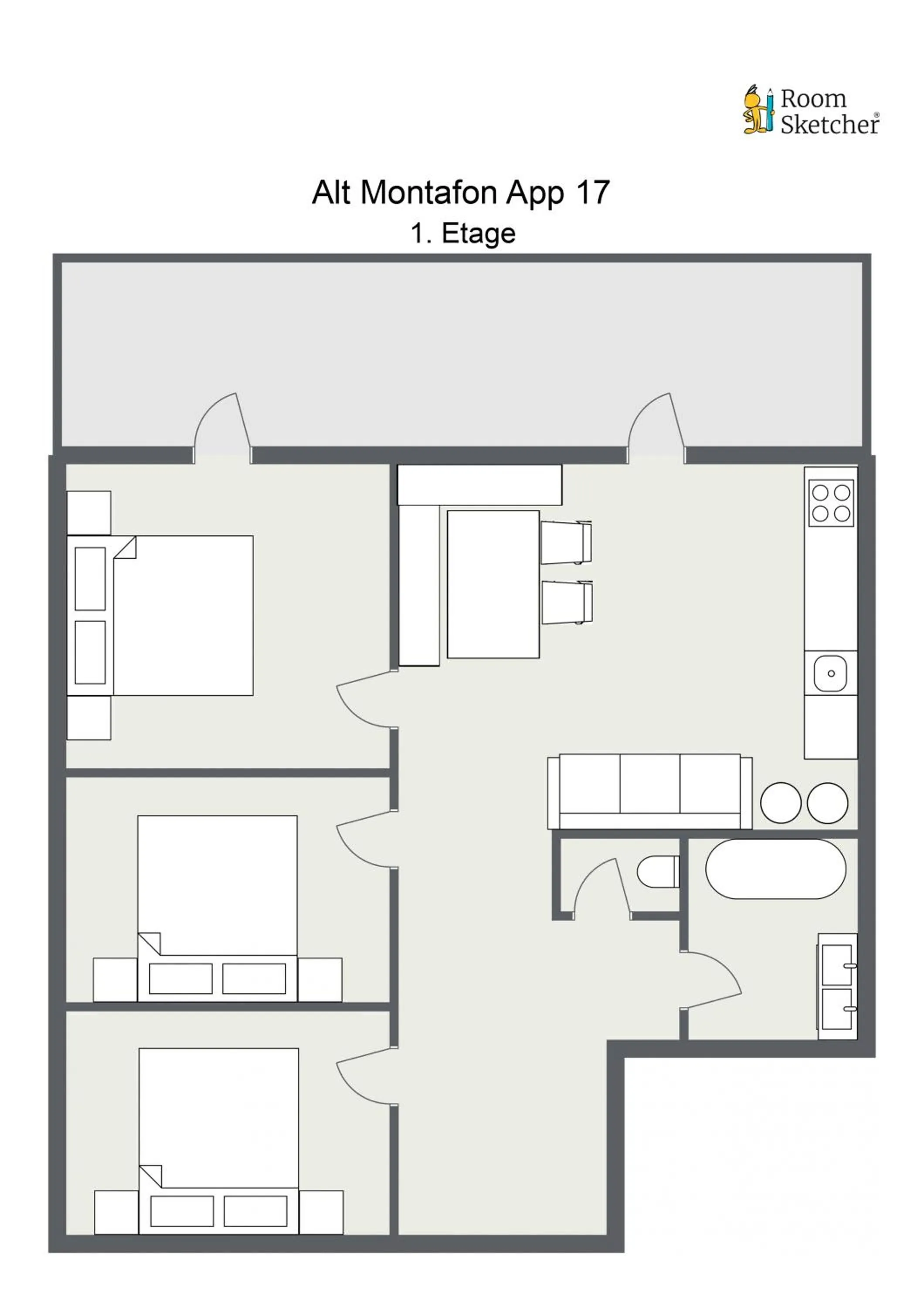 Floor plan in Alt Montafon Hotel Appartements by Pferd auf Wolke