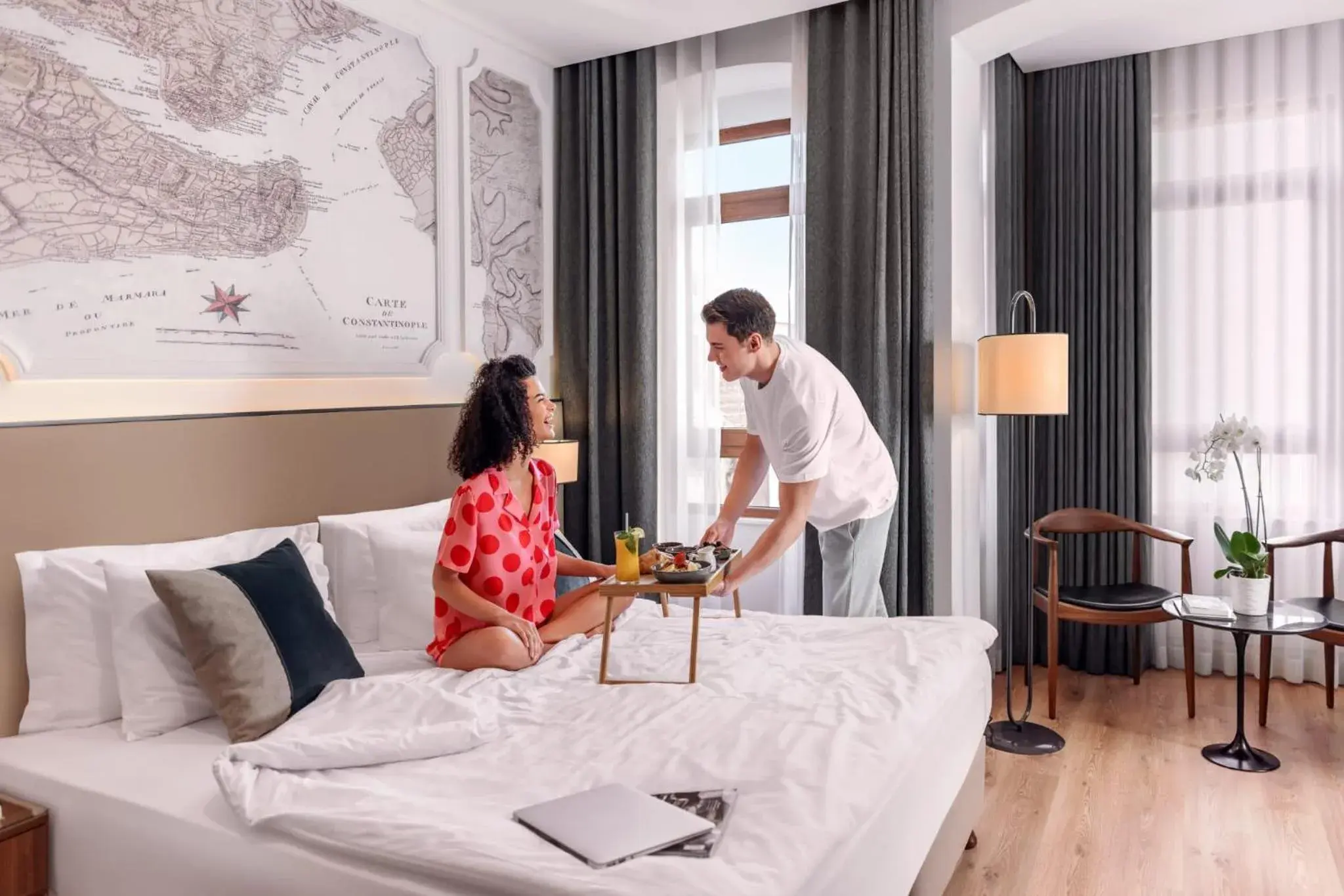 Bed in Akka Suites Taksim-Special Class Bed in Akka Suites Taksim-Special Class