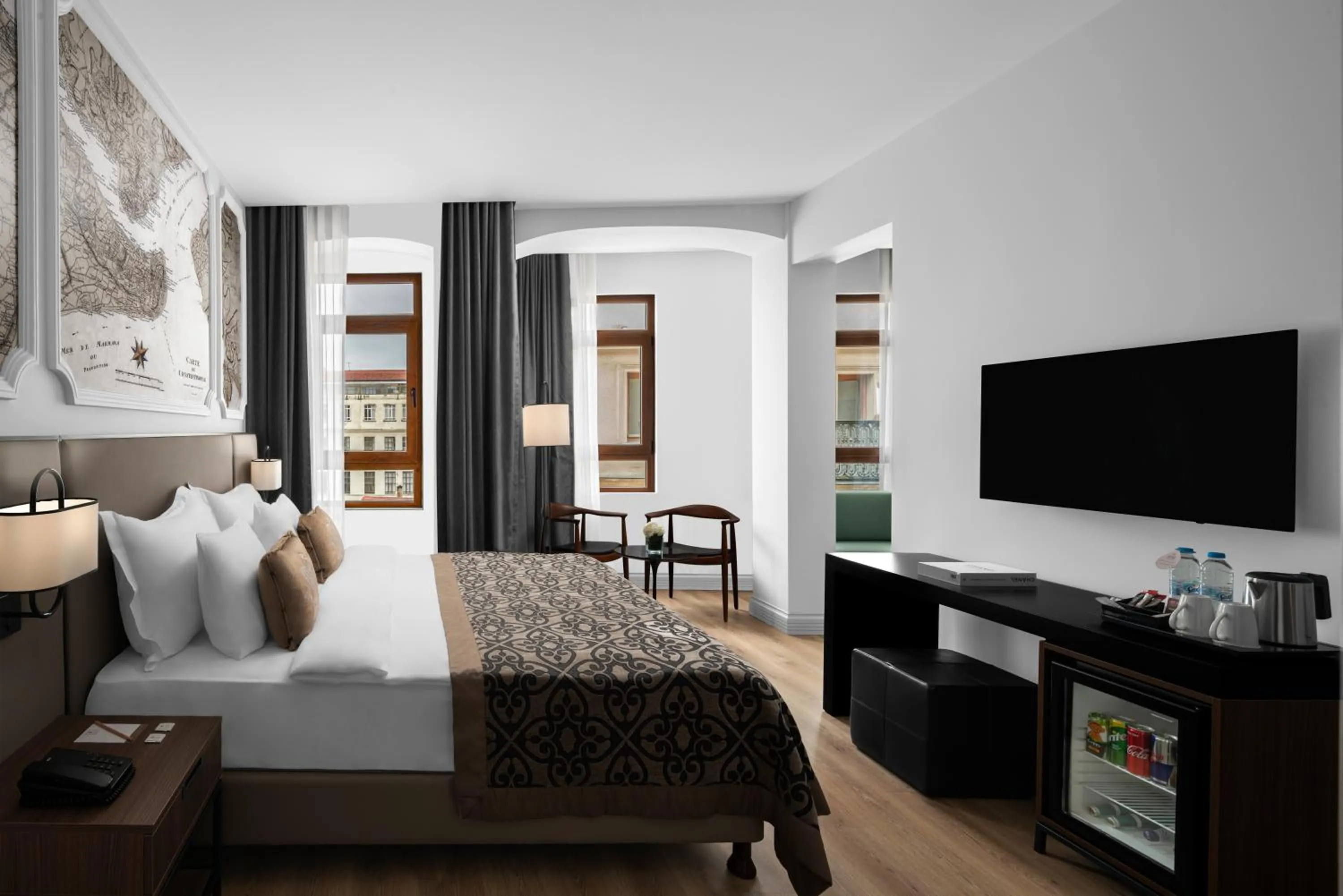 Bed in Akka Suites Taksim-Special Class