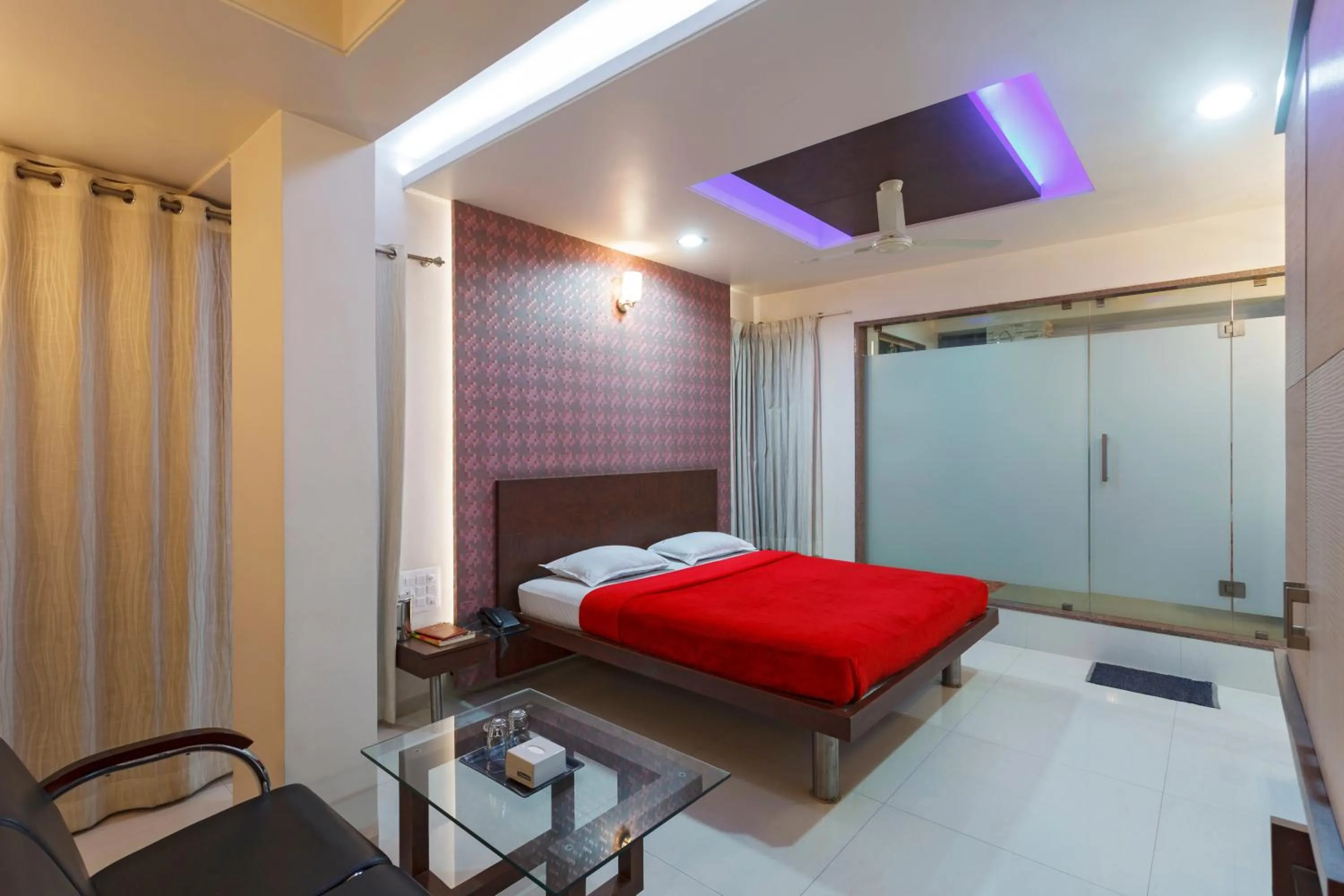 Bed in Hotel Vrindavan Deluxe Kolhapur NEAR CENTRAL BUS STAND