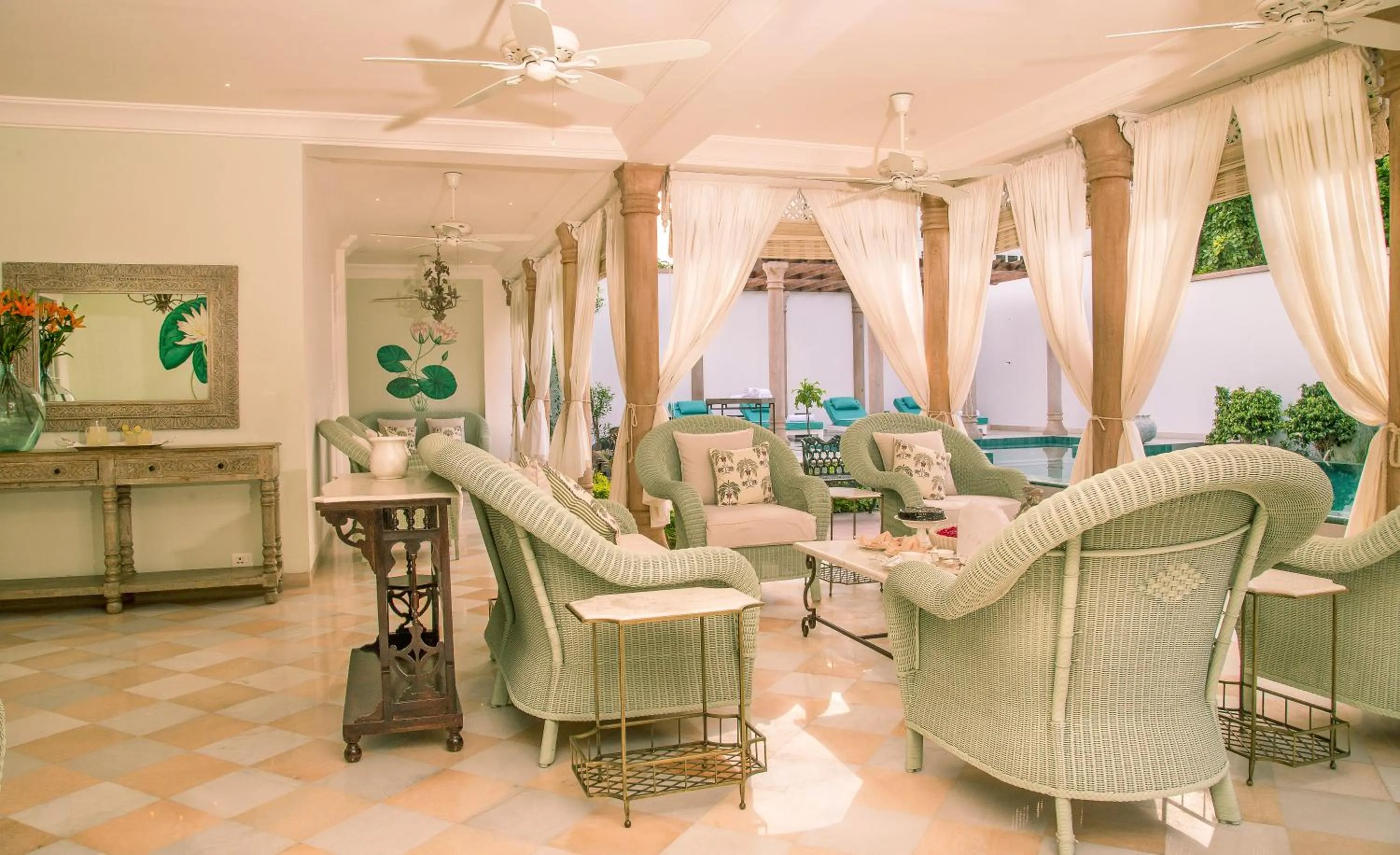 Seating area in The Rohet House